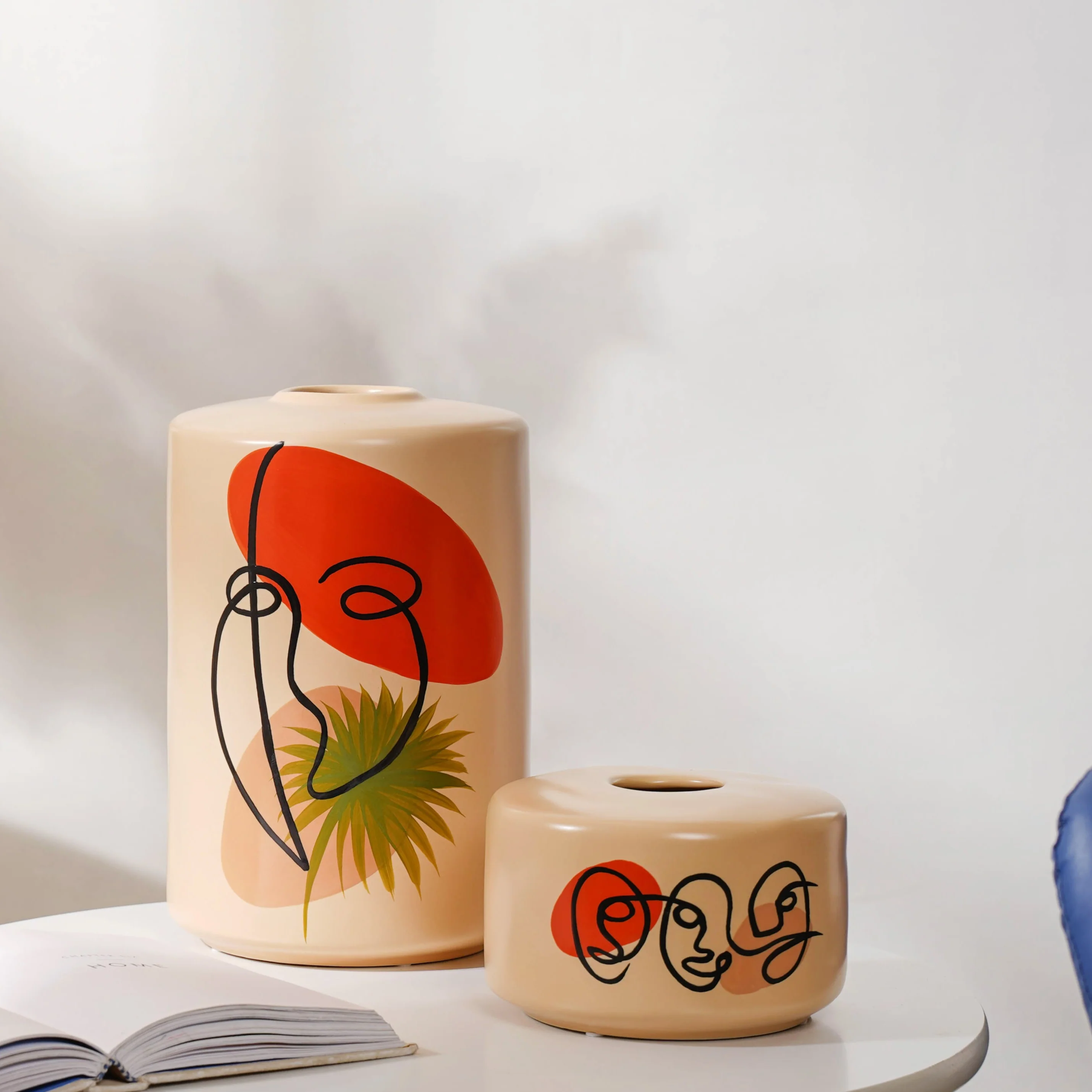 Cylindrical Ceramic Pot - Image 6