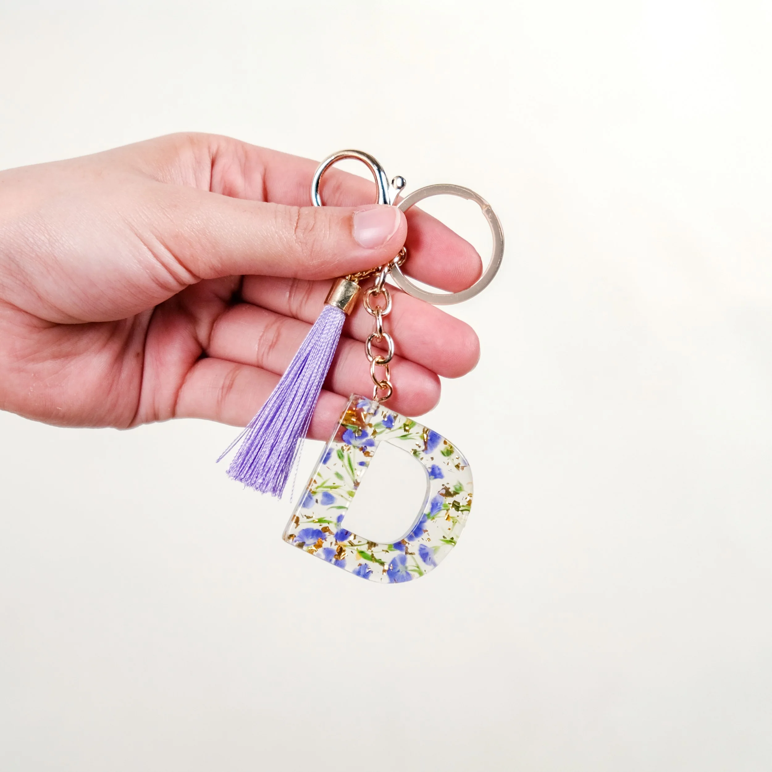 Dainty And Dreamy D Dual Hook Keychain - Image 2