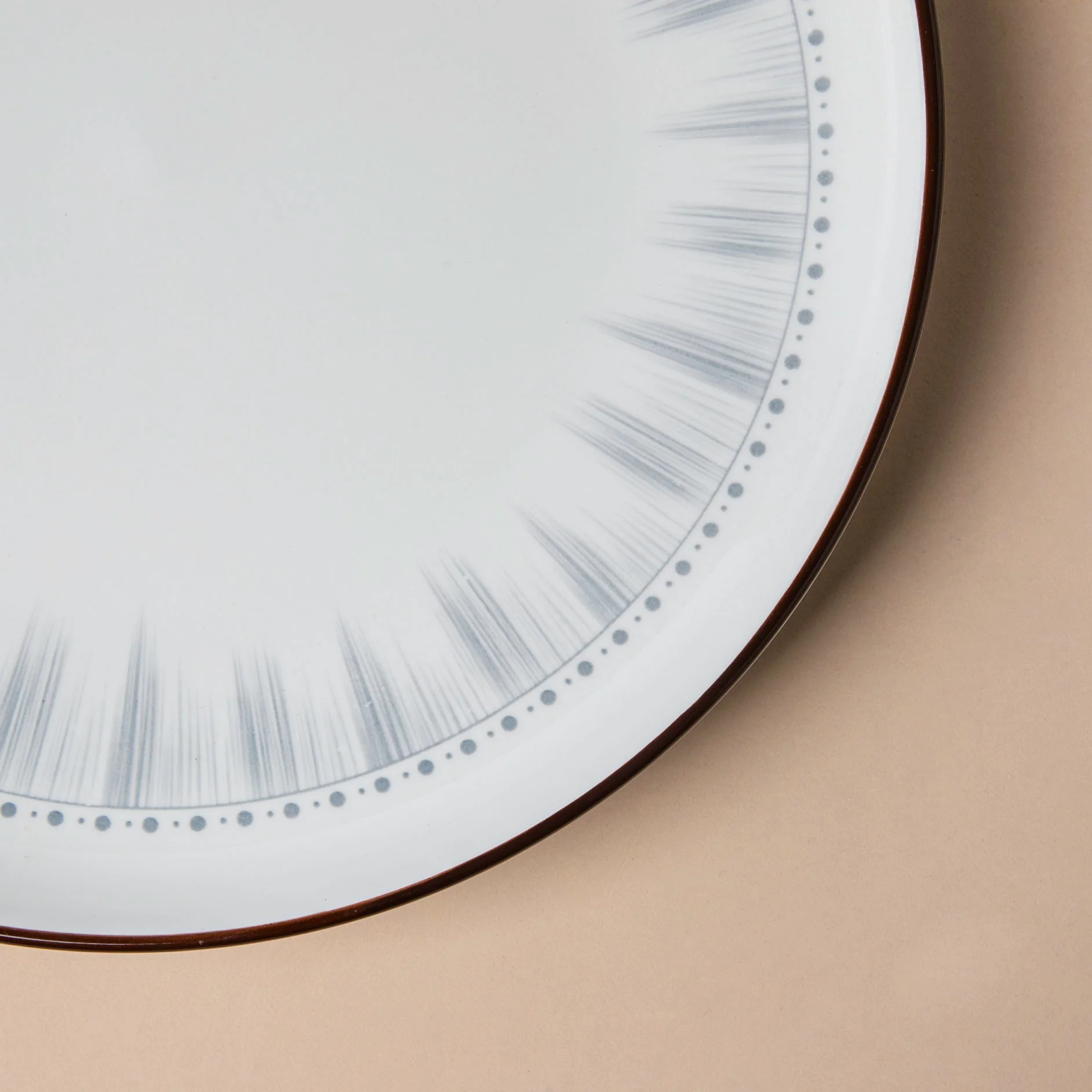 Dainty Patterned Ceramic Dinner Plate 10 Inch - Image 5