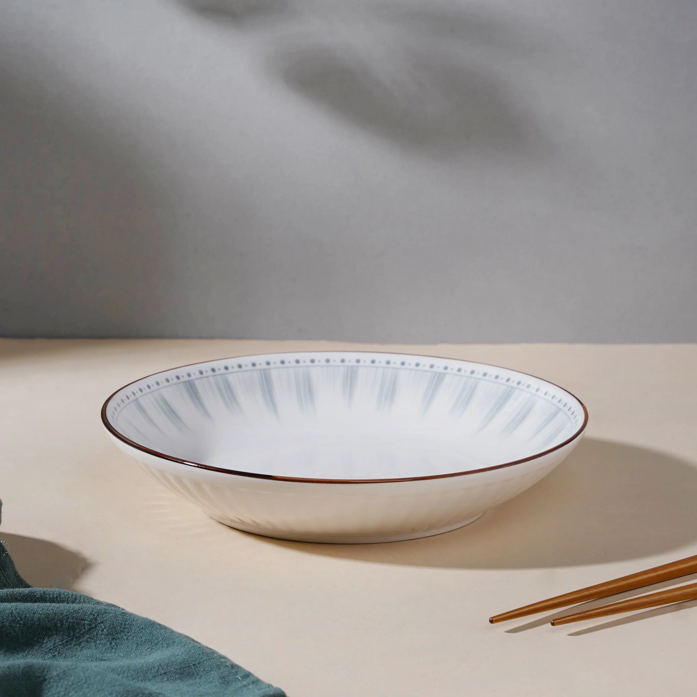 Dainty Patterned Pasta Dish 7 Inch - Image 5