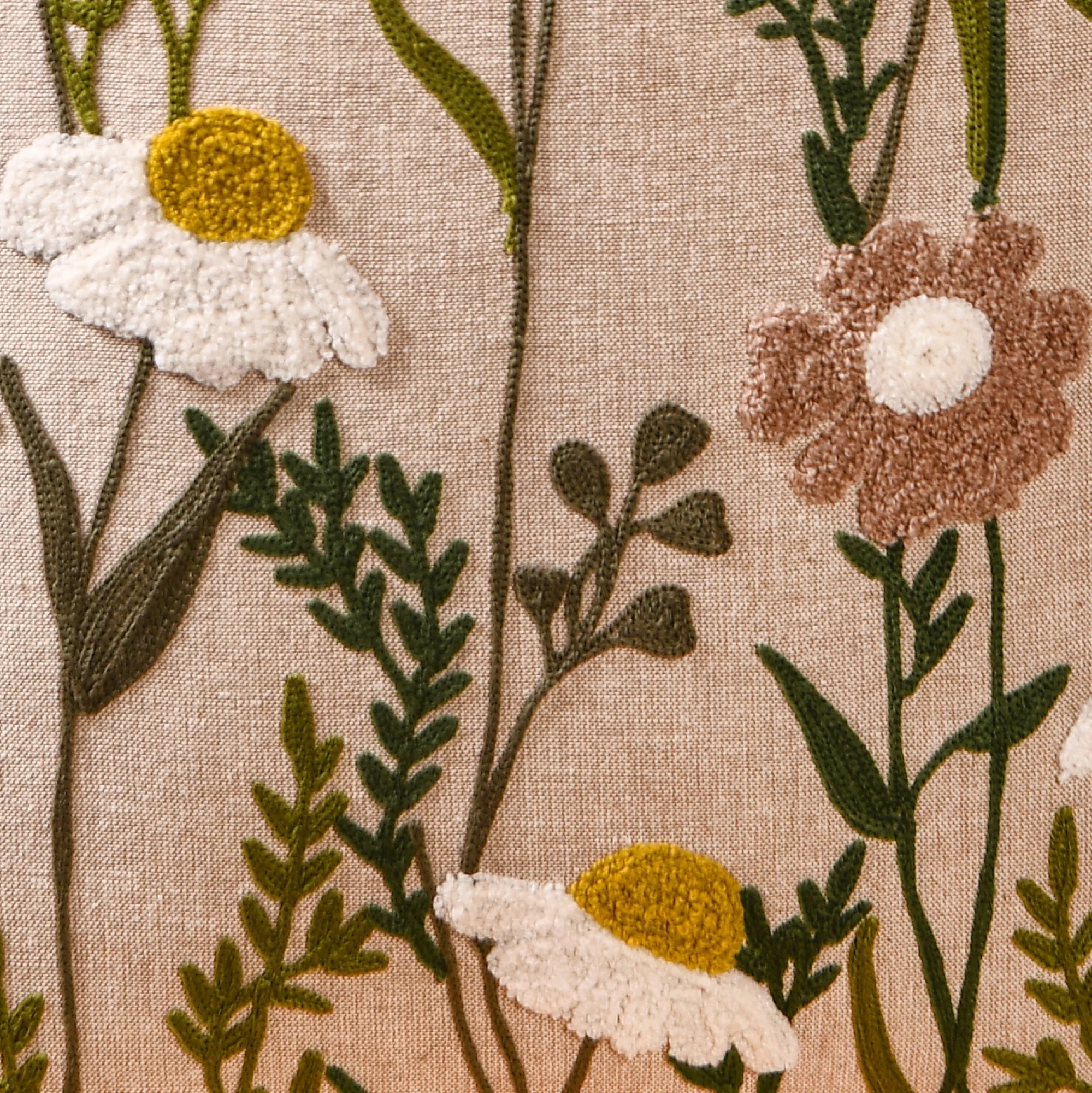 Daisy Dreams Cotton Sofa Cushion Cover 40x40cm - Image 3