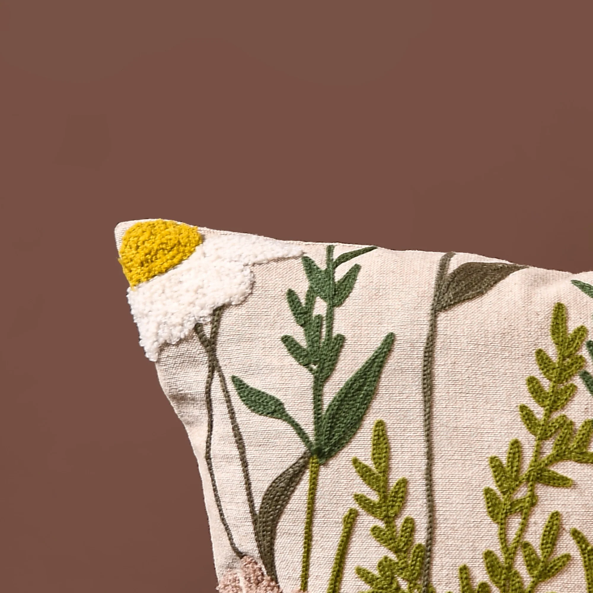 Daisy Dreams Cotton Sofa Cushion Cover 40x40cm - Image 6