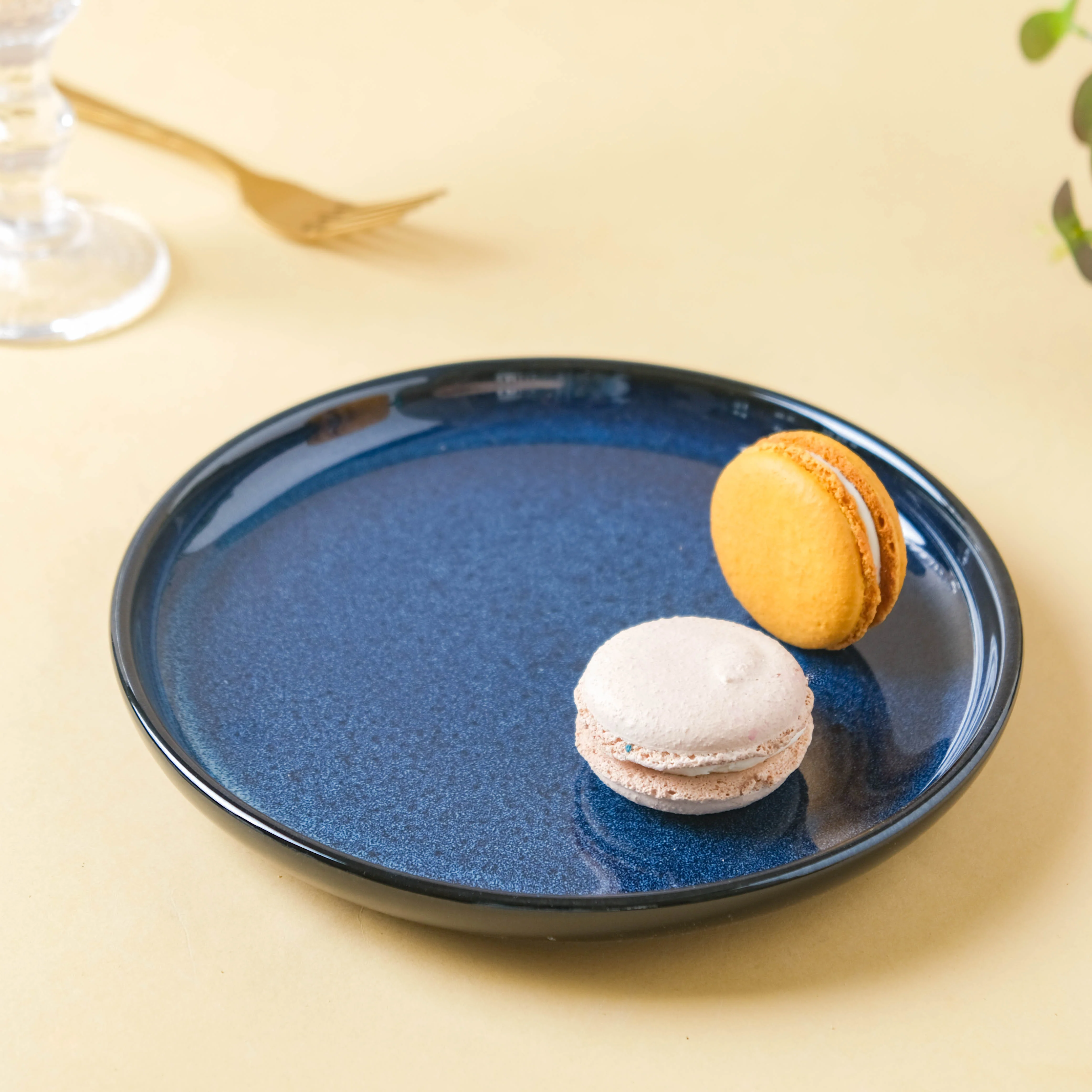 Dark Blue Snack Plate Large - Image 3