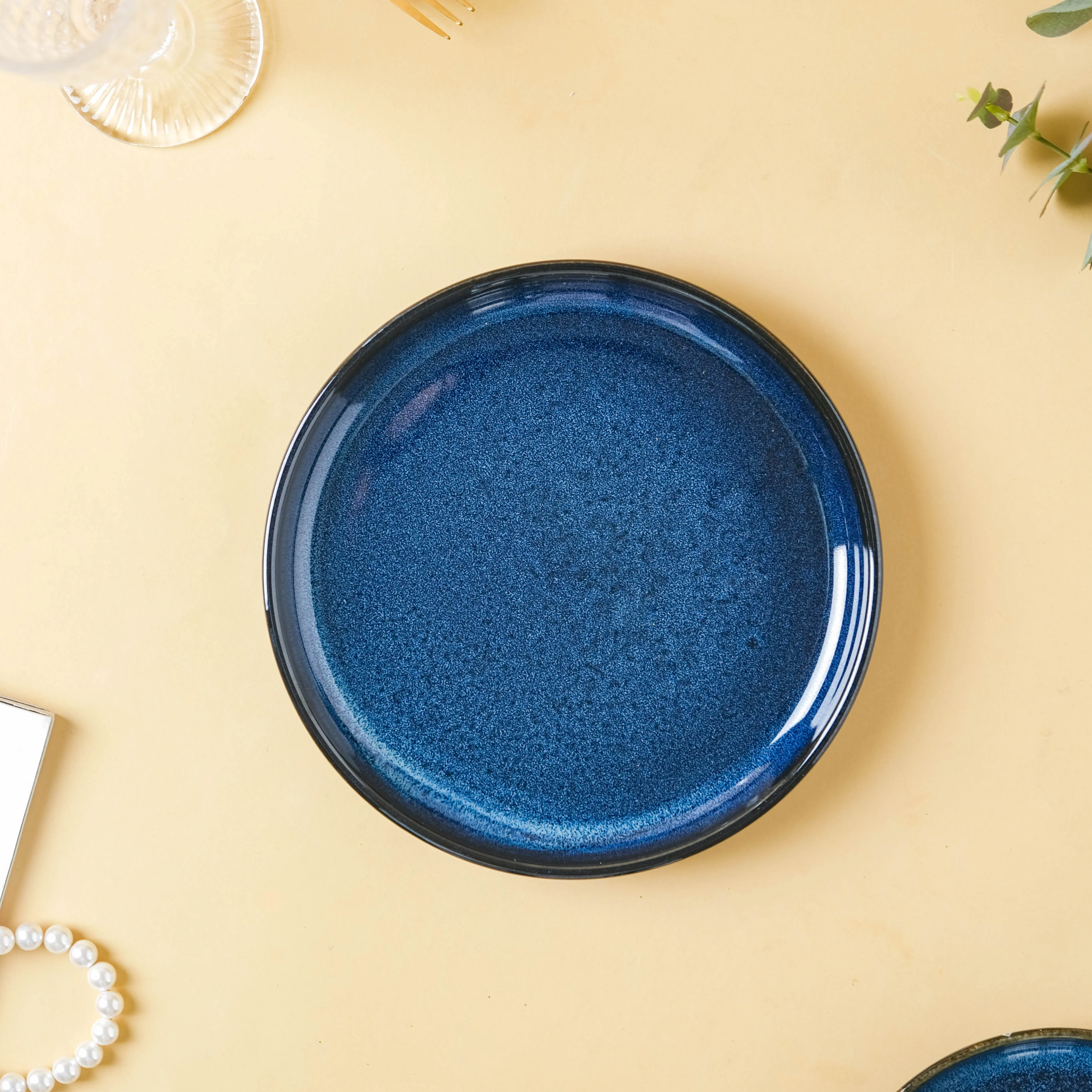 Dark Blue Snack Plate Large - Image 6