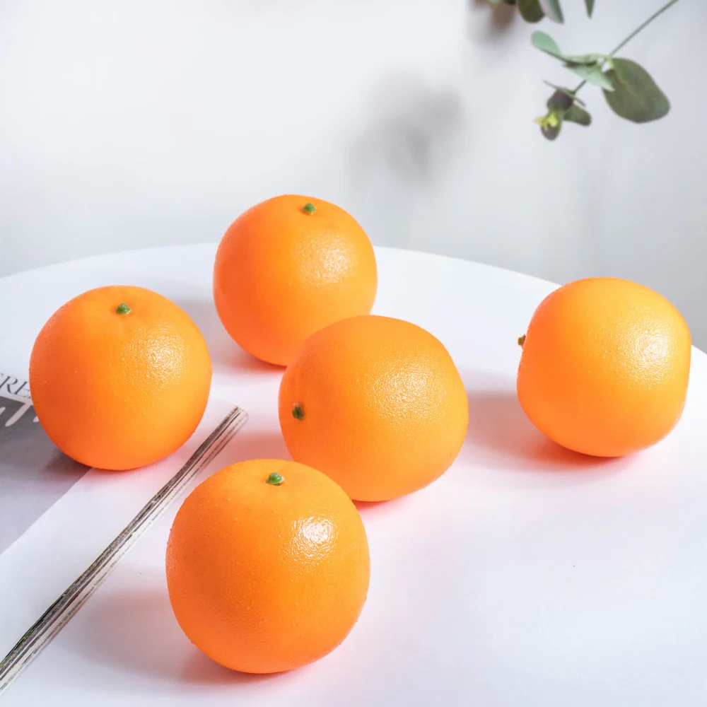 Decorative Citrus Orange Set Of 5 - Image 5