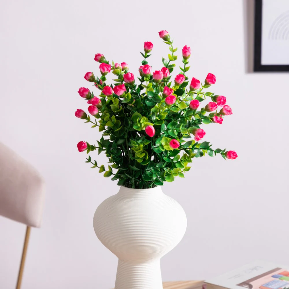 Decorative Flower Bud Stem Pink Set Of 2 - Image 4