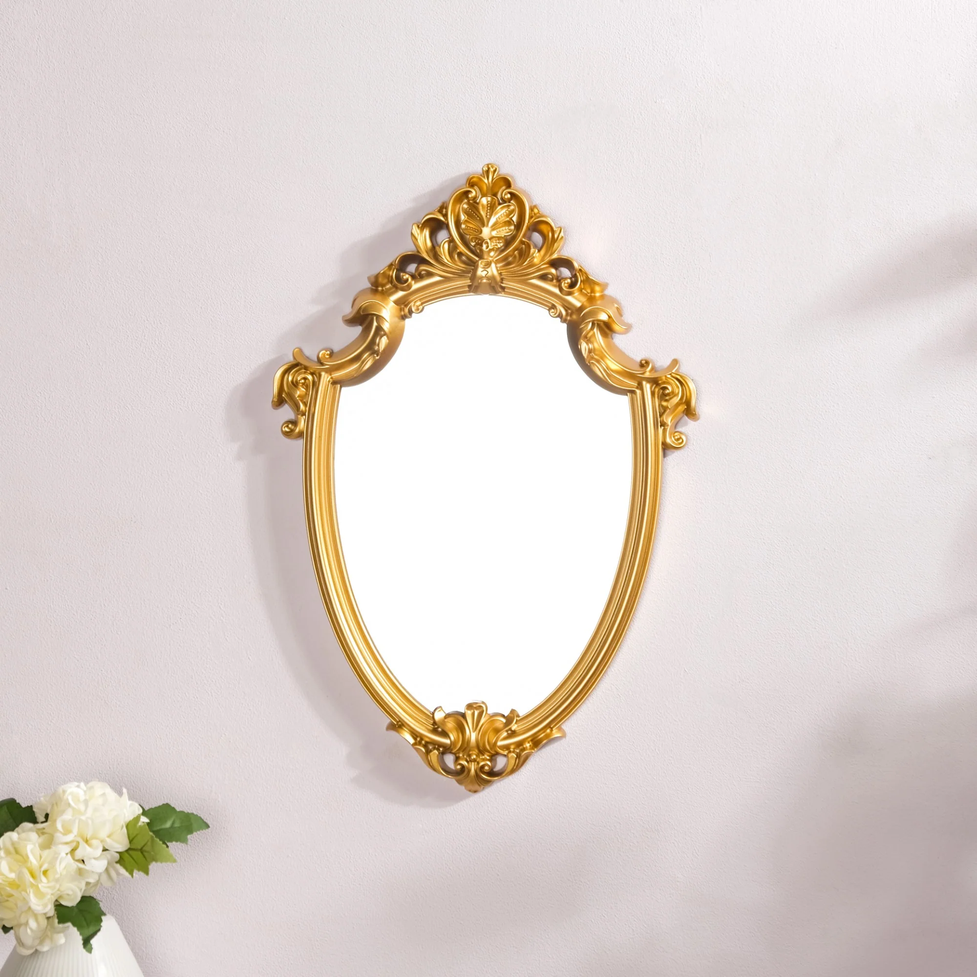 Decorative Gilded Wall Mirror Gold