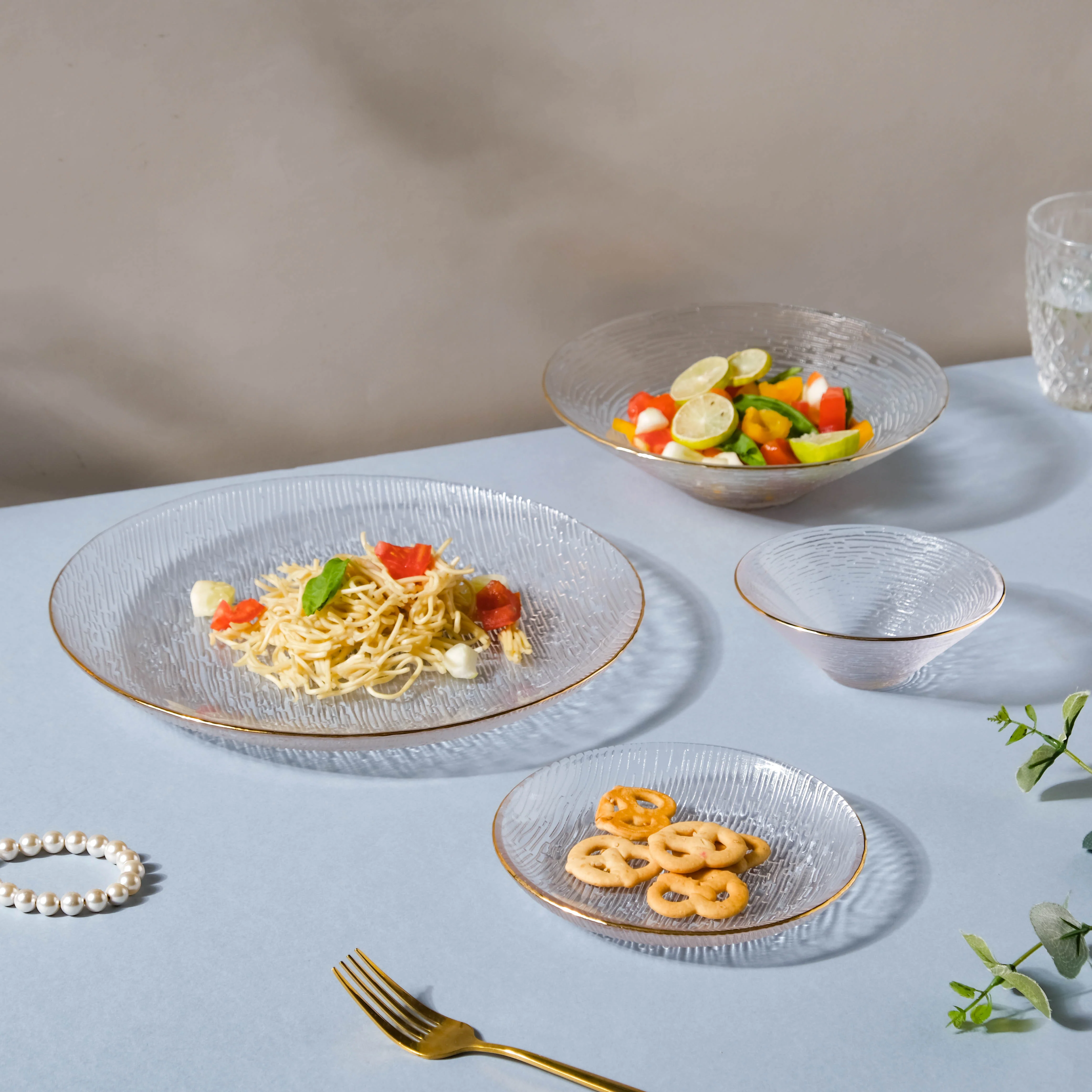 Decorative Glass Salad Bowl - Image 10