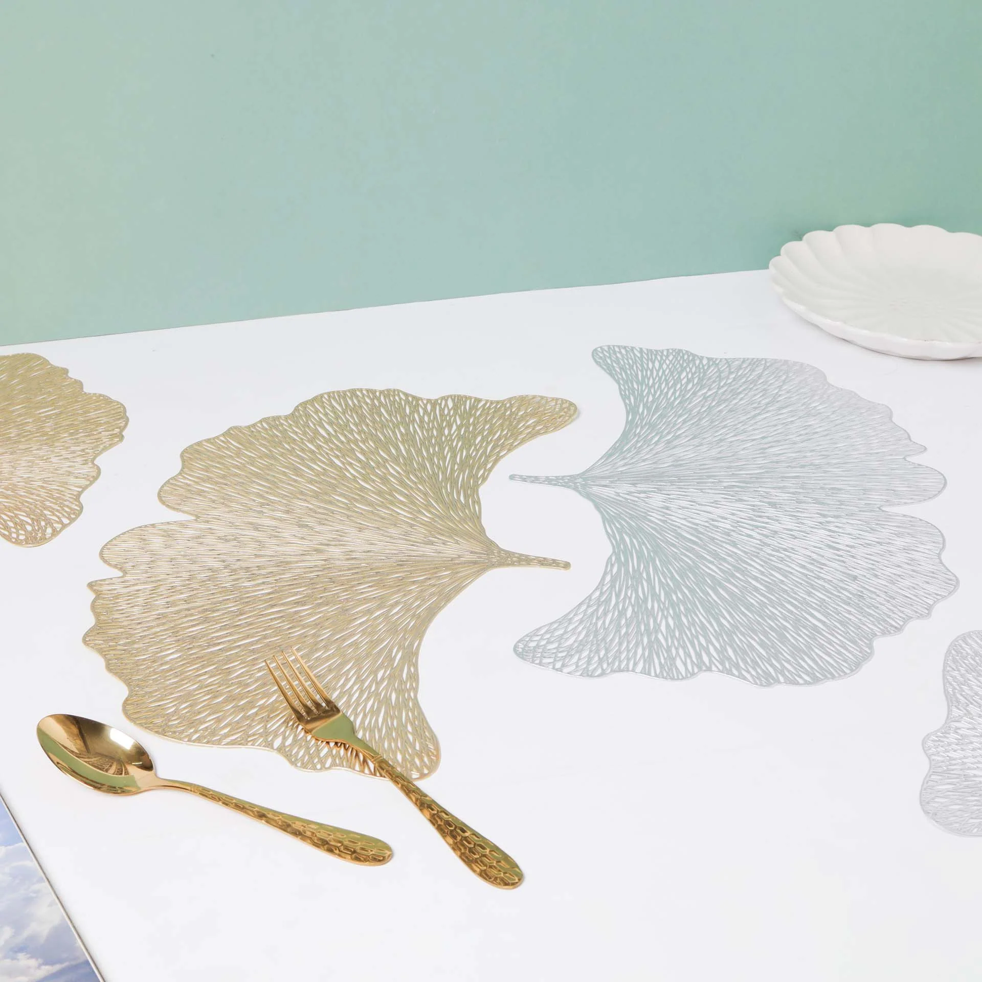 Decorative Leaf Placemat Set of 2 - Image 2