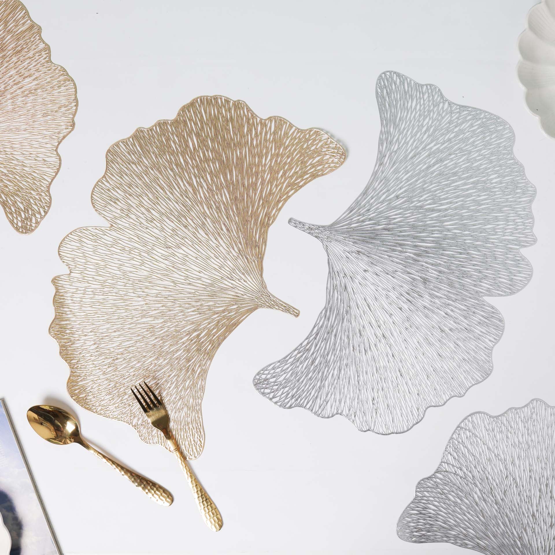Decorative Leaf Placemat Set of 2 - Image 3