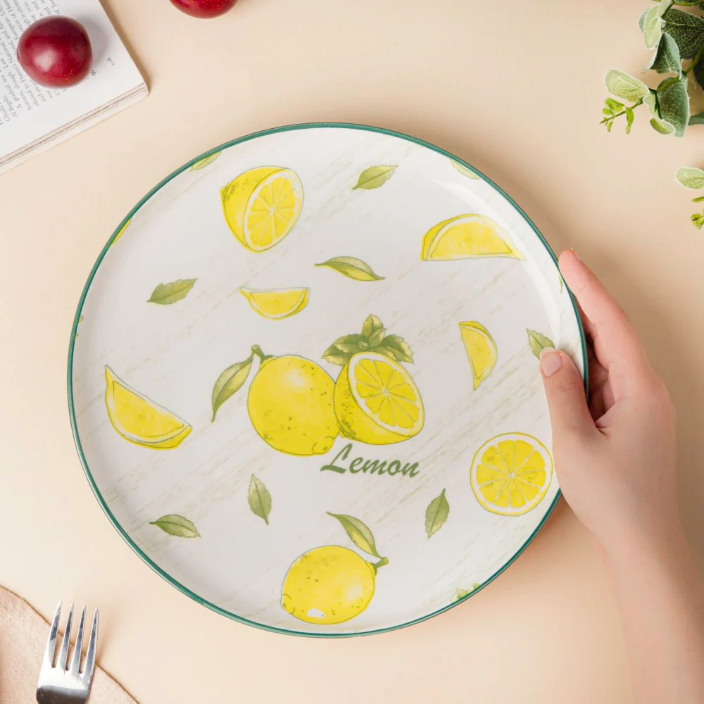 Decorative Lemon Fruit Plate 10 Inch - Image 2