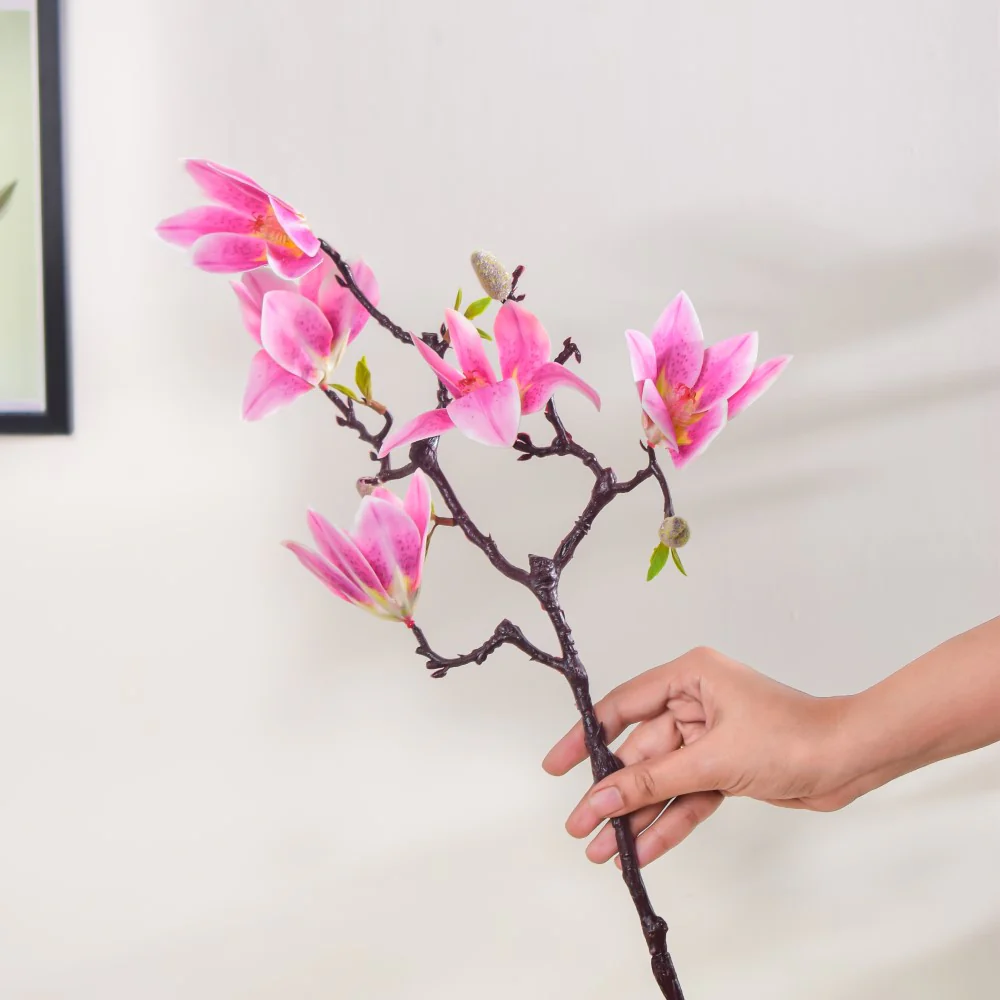 Decorative Lily Flower Stem Pink - Image 2