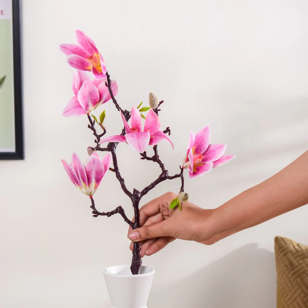 Decorative Lily Flower Stem Pink - Image 4