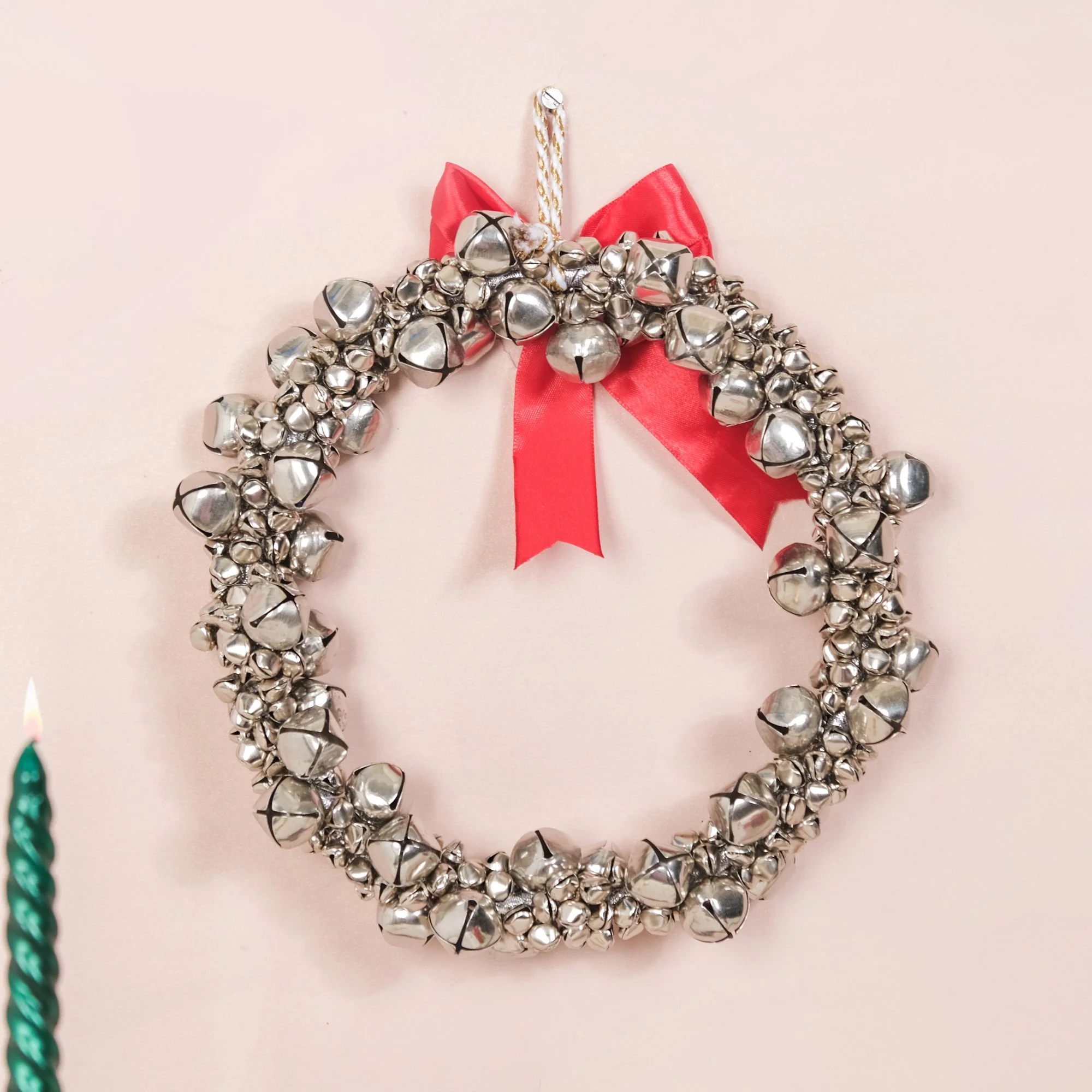 Decorative Silver Bells Wreath - Image 4