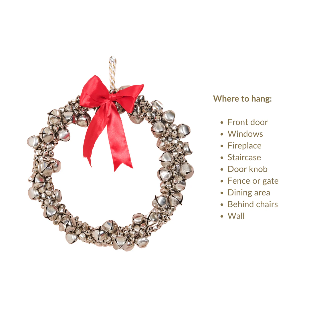Decorative Silver Bells Wreath - Image 8