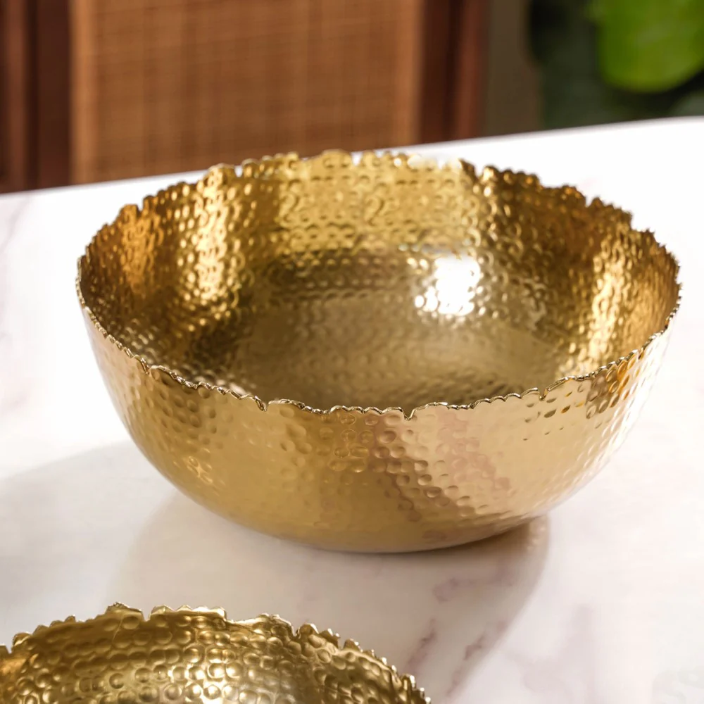 Decorative Urli Bowl Gold Set Of 3 - Image 14