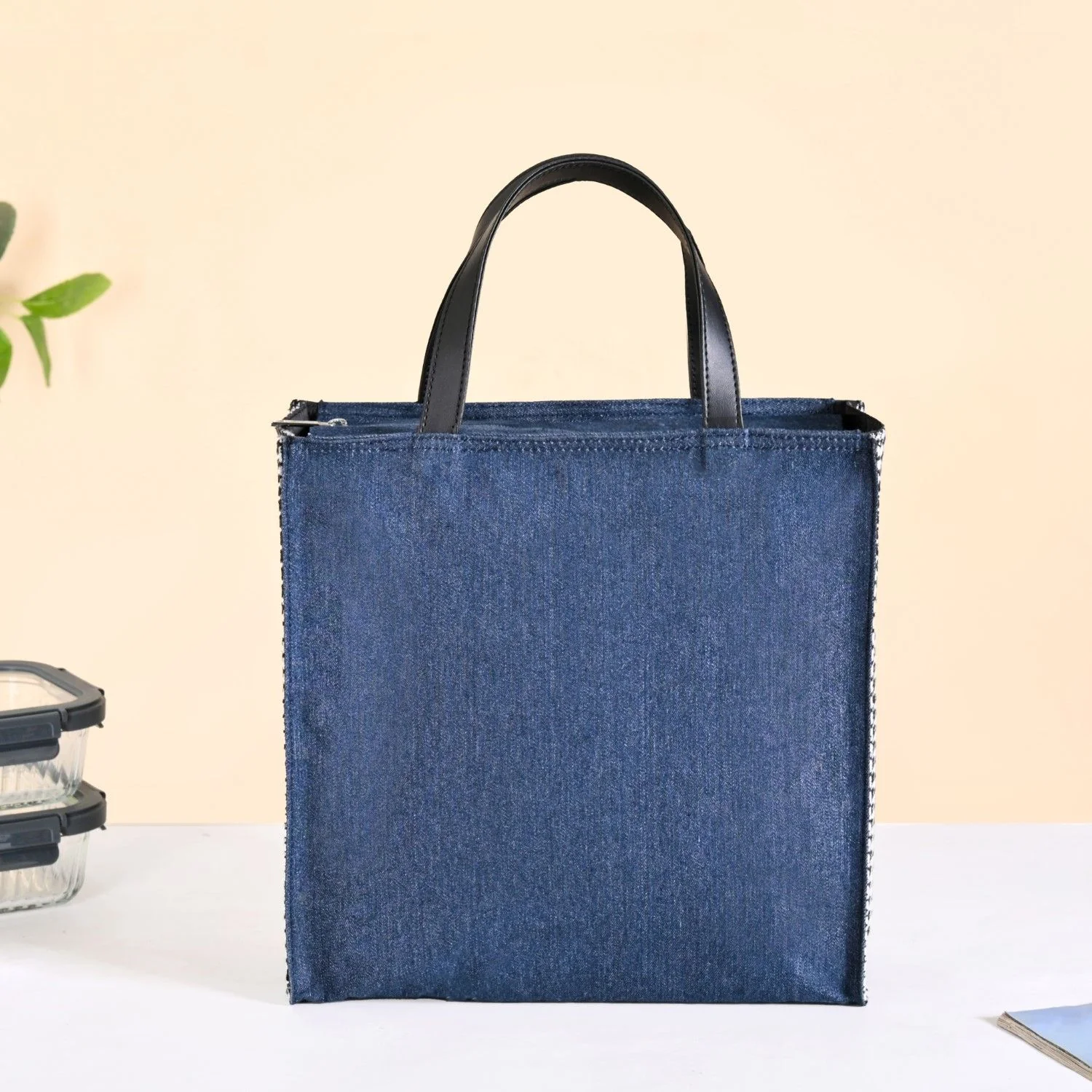 Denim Chic Lunch Bag - Image 8