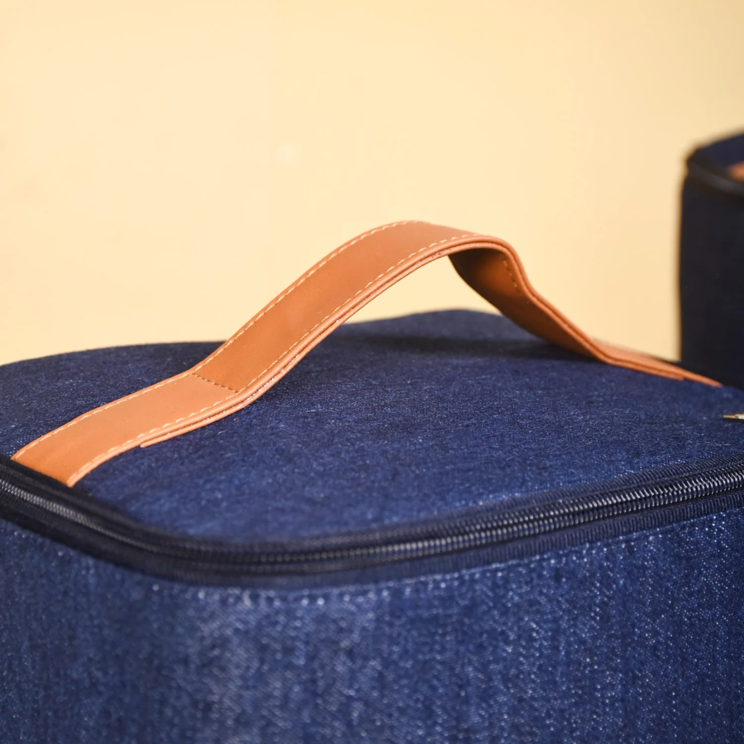Denim Insulated Food Storage Picnic Bags Set Of 2 - Image 7