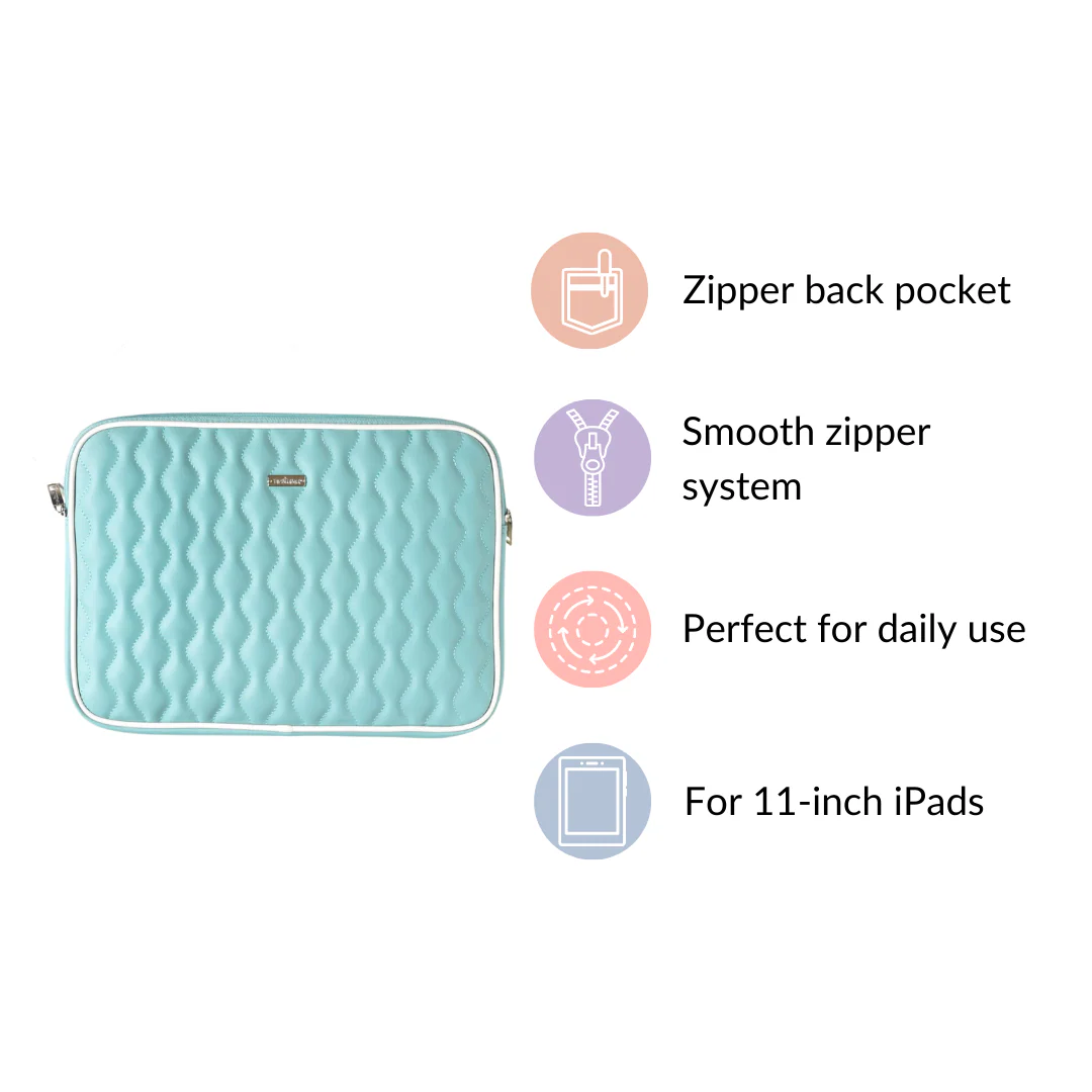 Designer Waterproof Laptop Sleeve Seagreen - Image 8