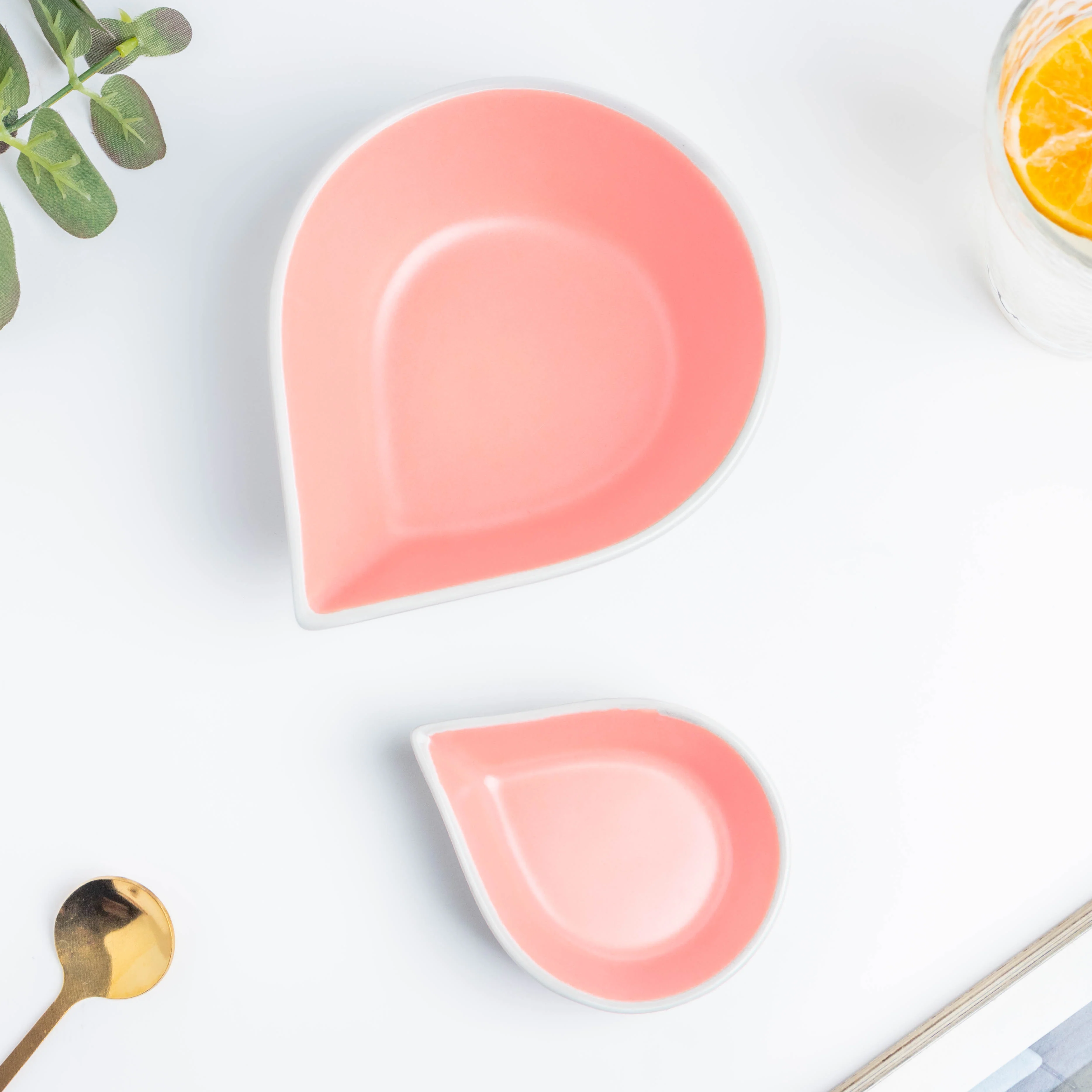Dew Pink And Blue 19 Piece Pasta Snack Set For 6 - Image 15