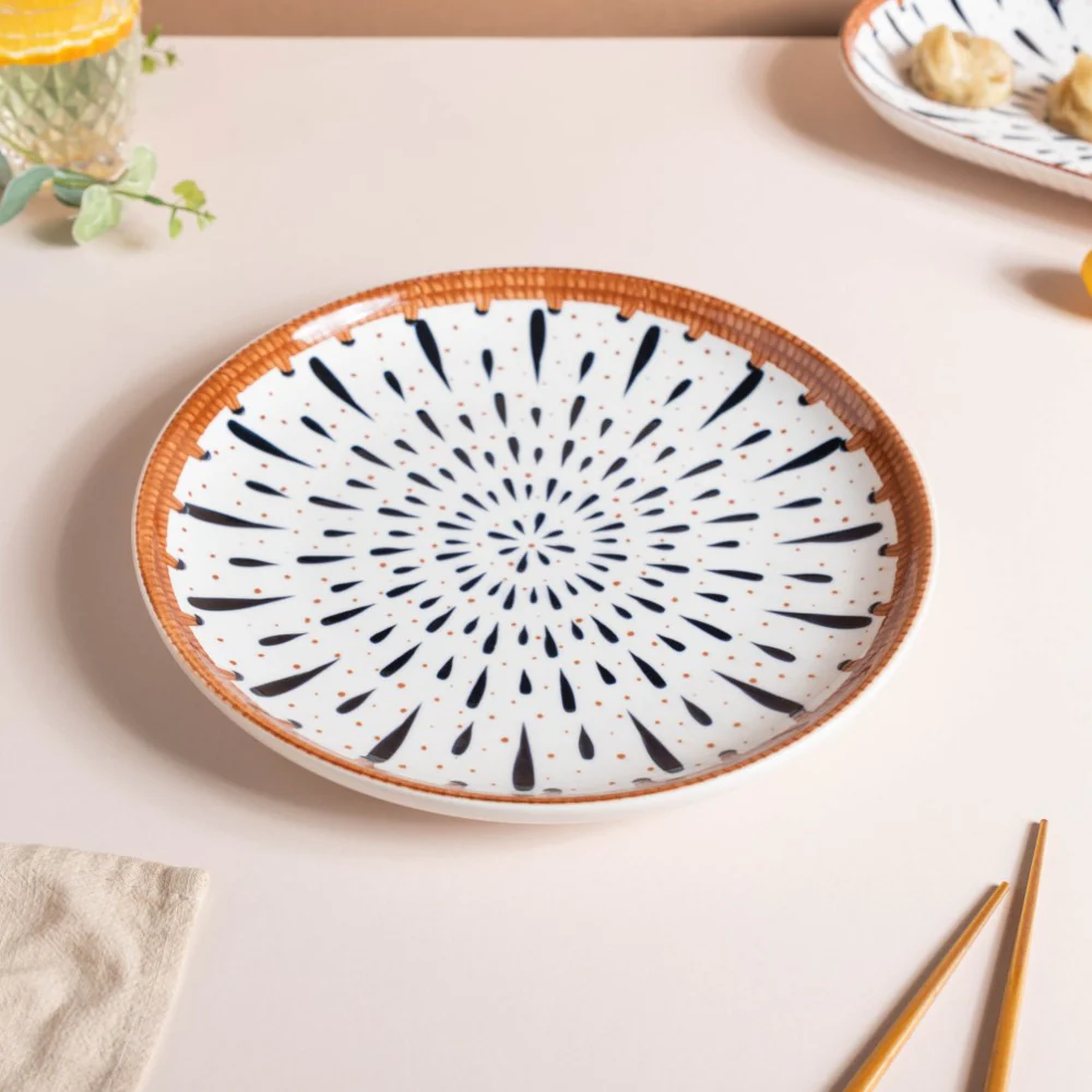 Dewdrop Ceramic Dinner Plate 10 Inch - Image 3