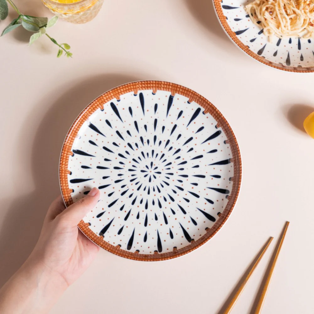 Dewdrop Ceramic Snack Plate 7.5 Inch - Image 2