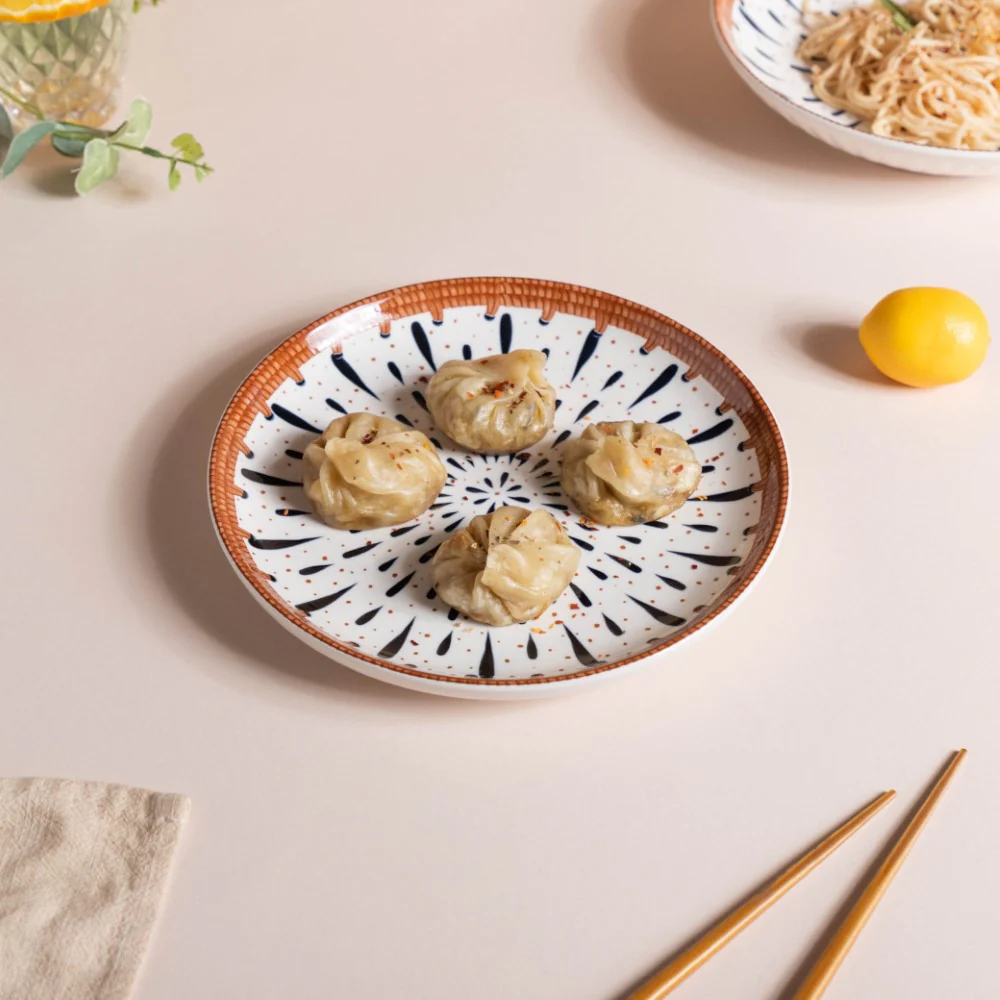Dewdrop Ceramic Snack Plate 7.5 Inch - Image 3