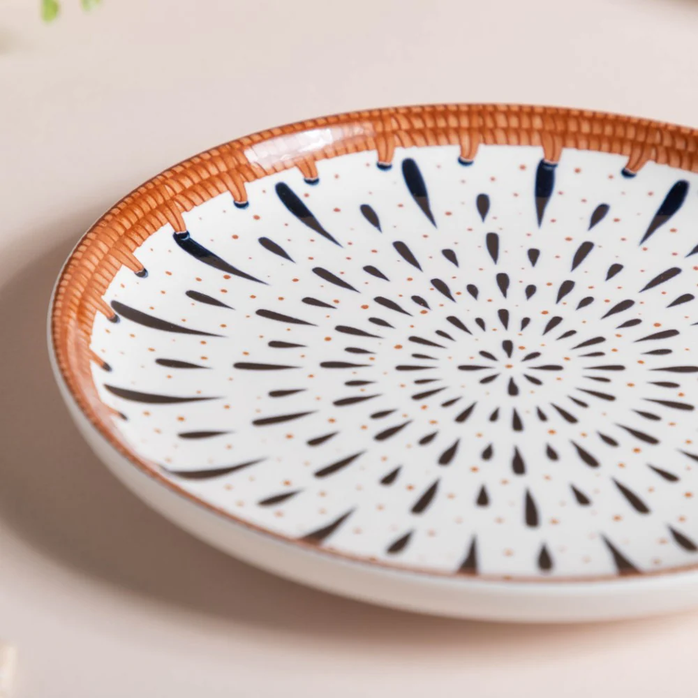 Dewdrop Ceramic Snack Plate 7.5 Inch - Image 5