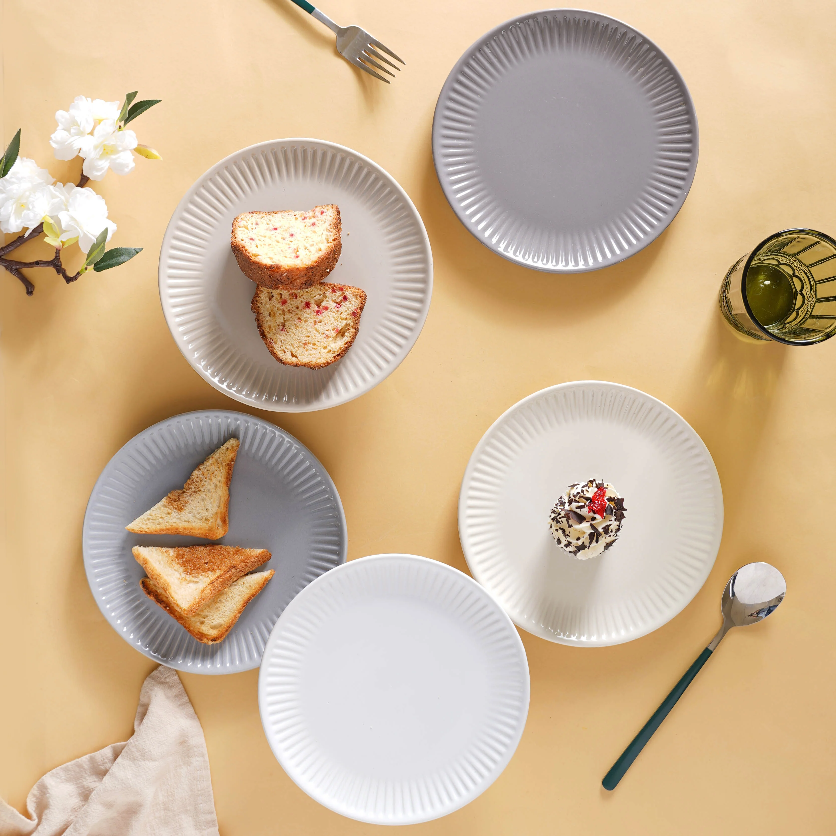 Snack Ceramic Plate 8 inch - Image 2