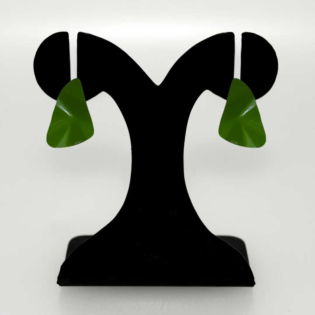 Distressed Green Earrings - Image 6