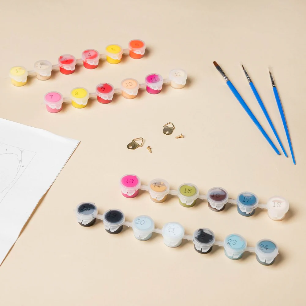 DIY Kit Paint By Numbers Mysterious Girl - Image 4