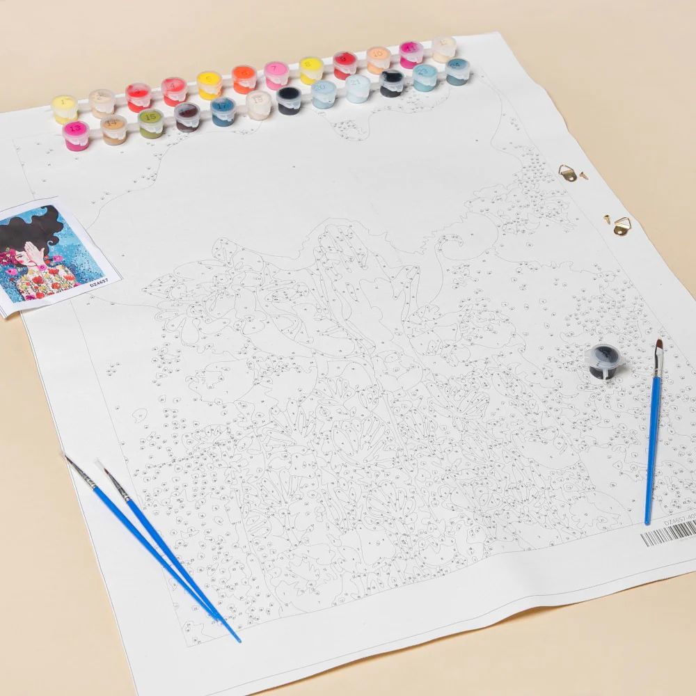 DIY Kit Paint By Numbers Mysterious Girl - Image 6