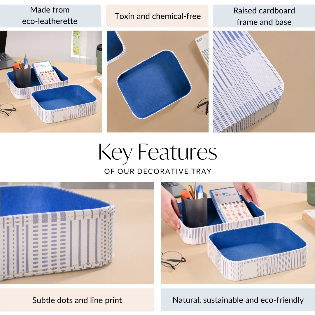 Dots And Dash Storage Organisation Tray Set Of 2 - Image 5