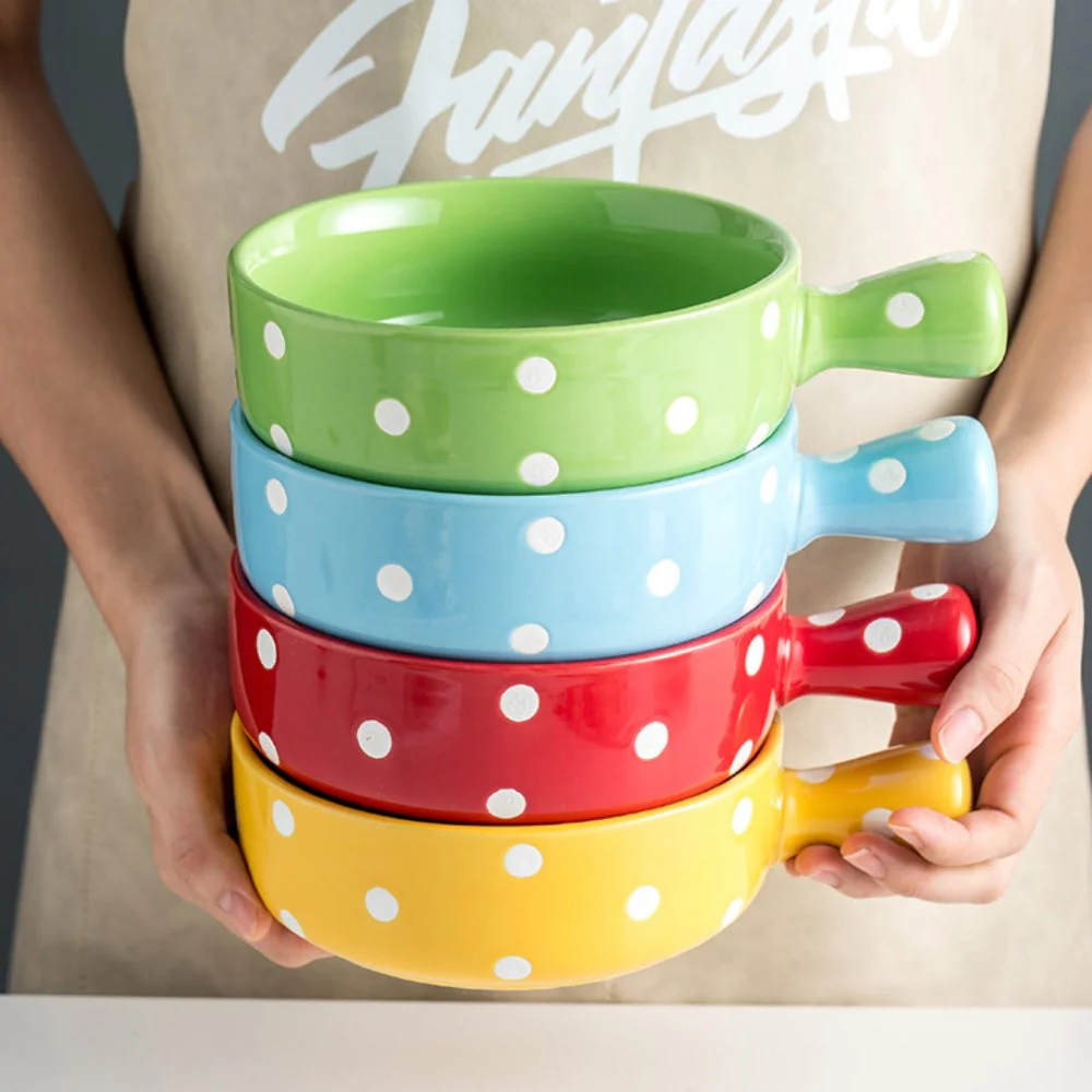 Dots Bowl With Handle - Image 3