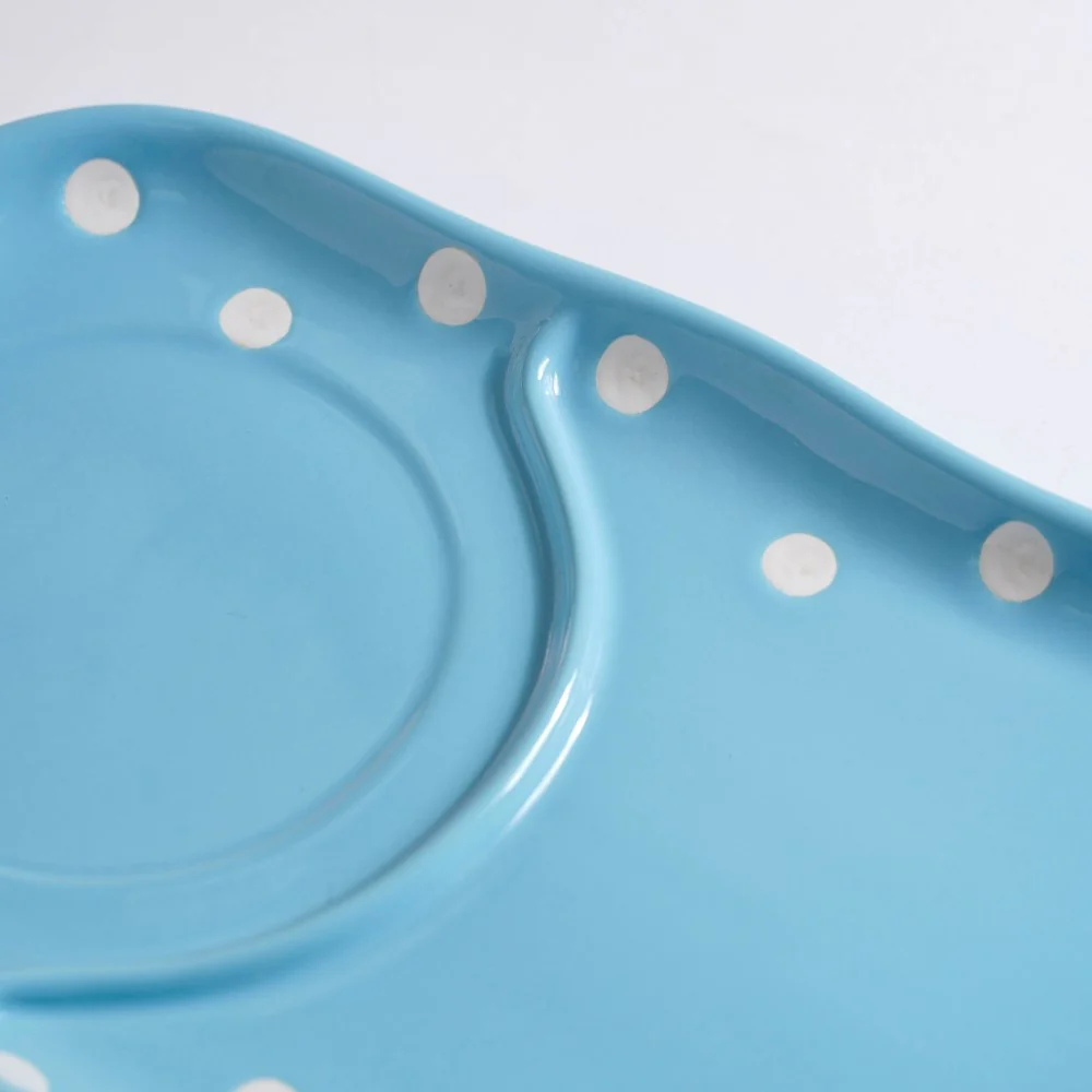 Dots Soup Plate Blue - Image 7