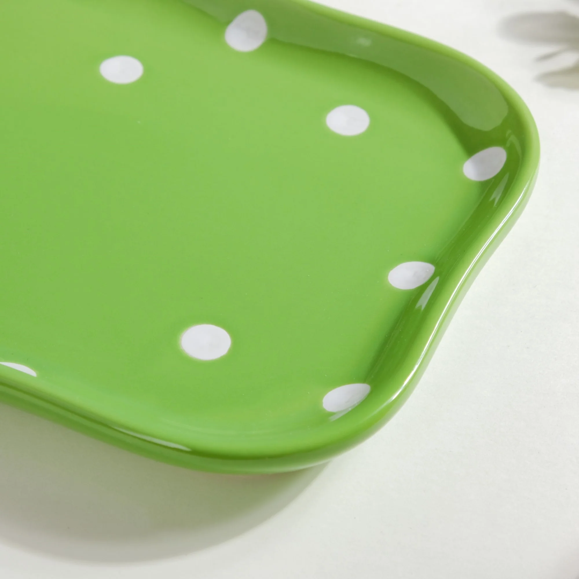 Dots Soup Plate Green - Image 10