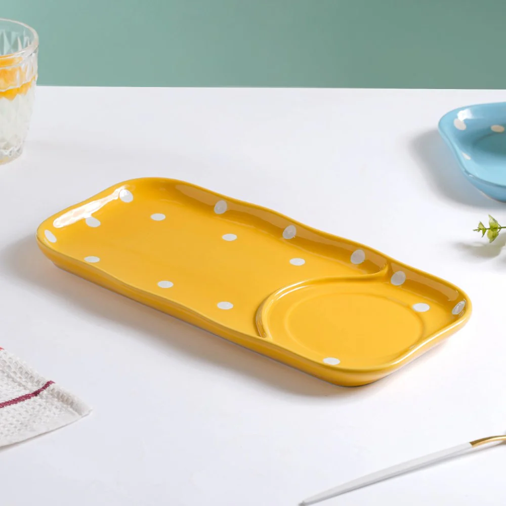 Dots Soup Plate Yellow - Image 9