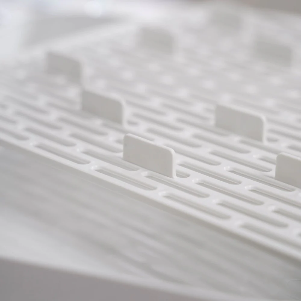 Double Decker Metal Organiser Rack White - Image 5