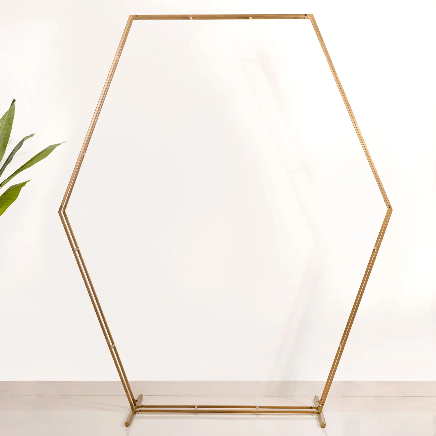 Double Hexagon Backdrop Metal Decoration Frame 100 Inch - Image 2