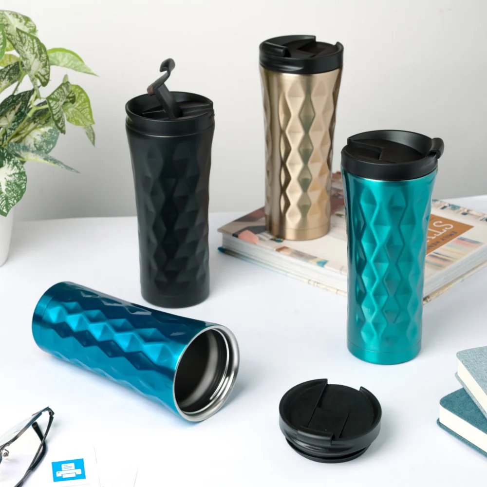 Double Walled Travel Tumbler Gold 500ml - Image 10