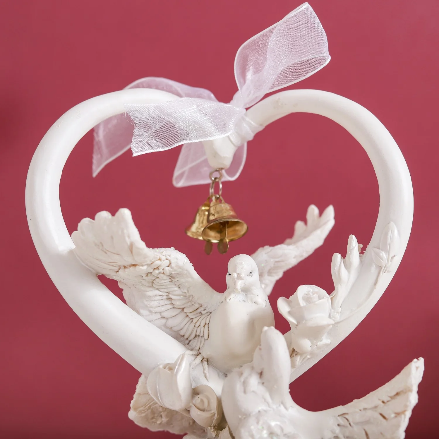 Doves Couple Showpiece Decor White - Image 9