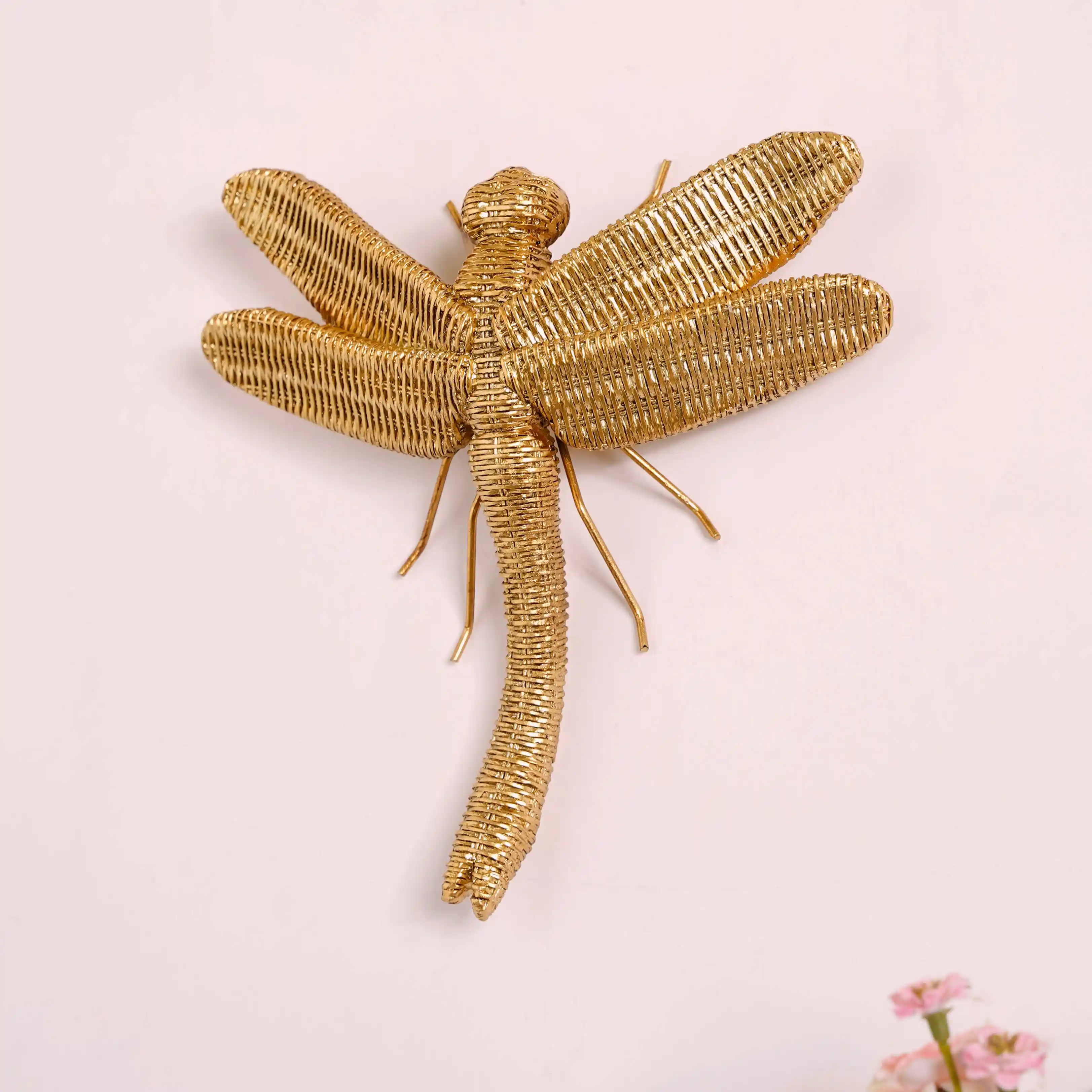 Dragonfly Wall Decor Gold - Image 3