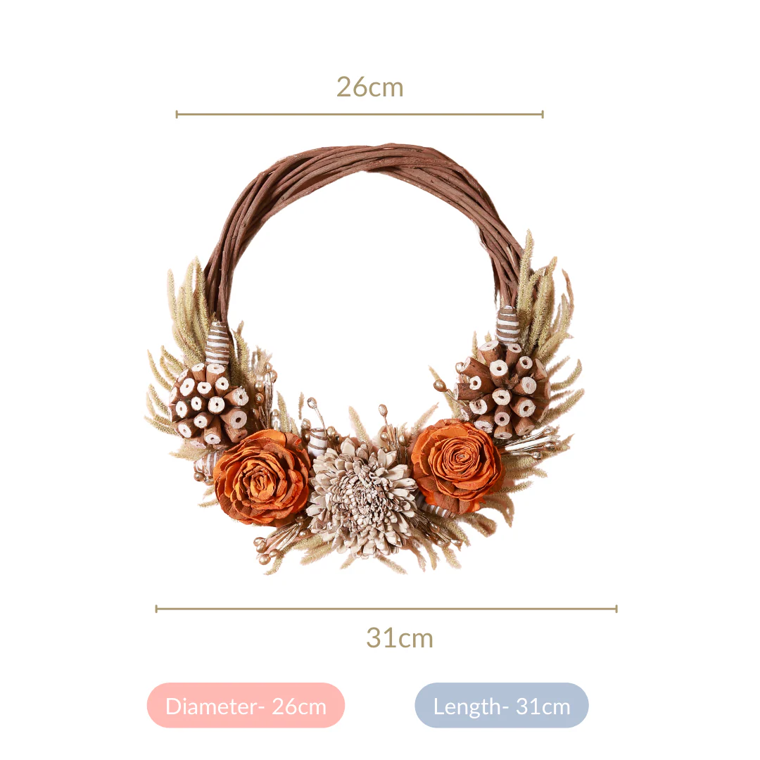 Dried Flower Wreath For Fall Decor - Image 7