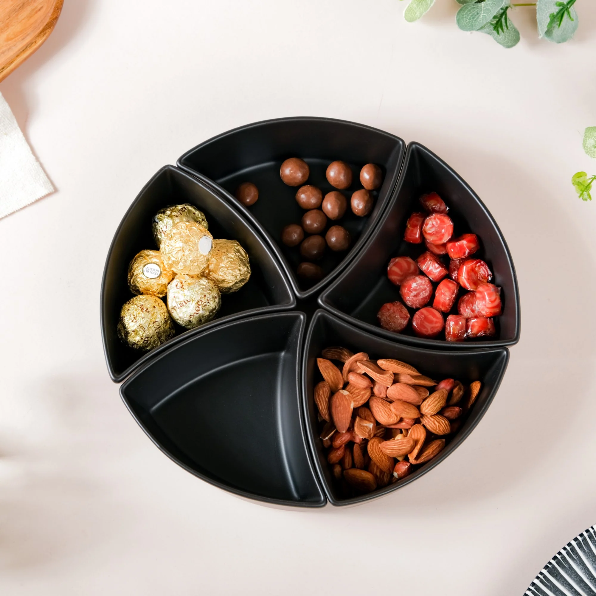 Dry Fruit Bowl Black Set Of 5 200 ml - Image 5