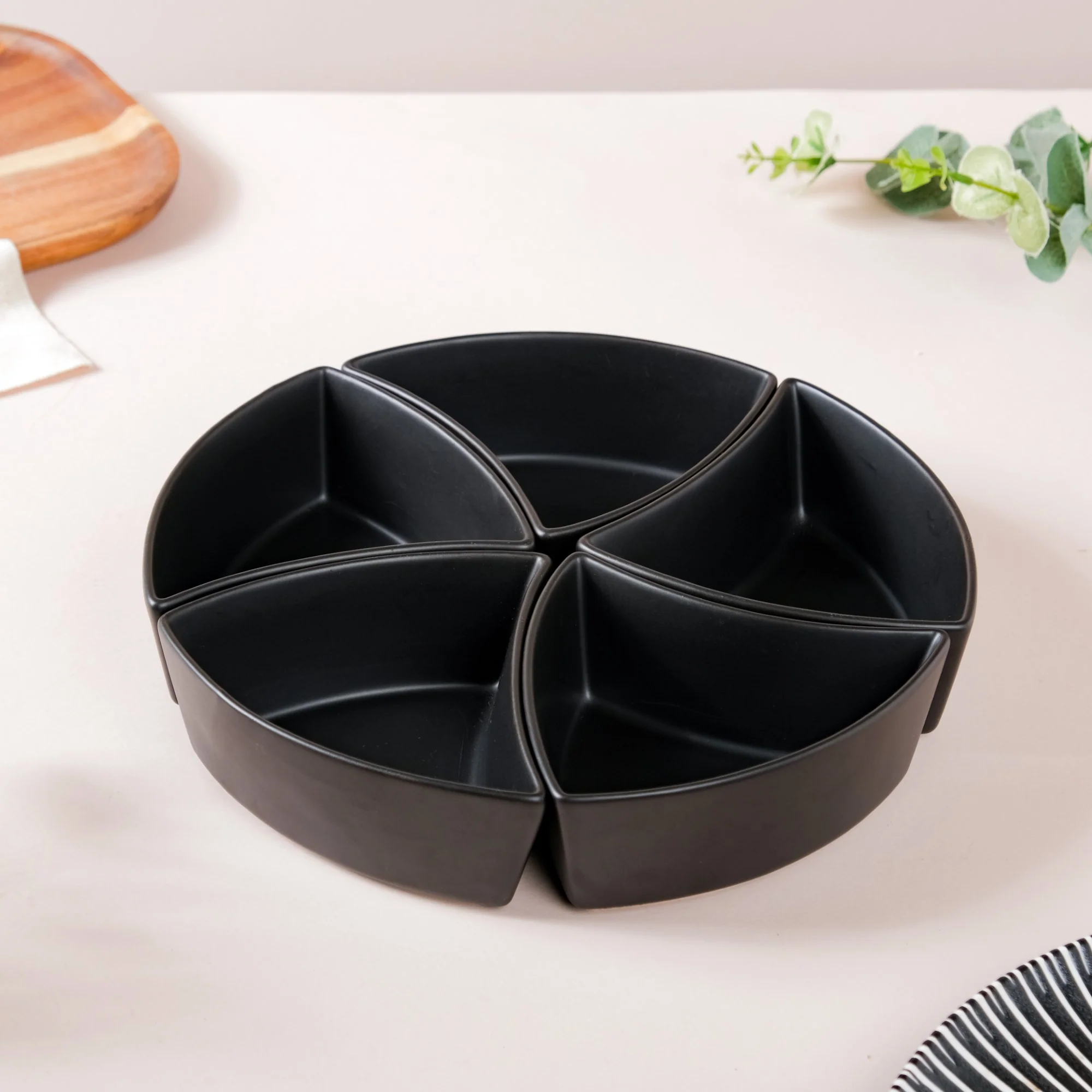 Dry Fruit Bowl Black Set Of 5 200 ml - Image 6