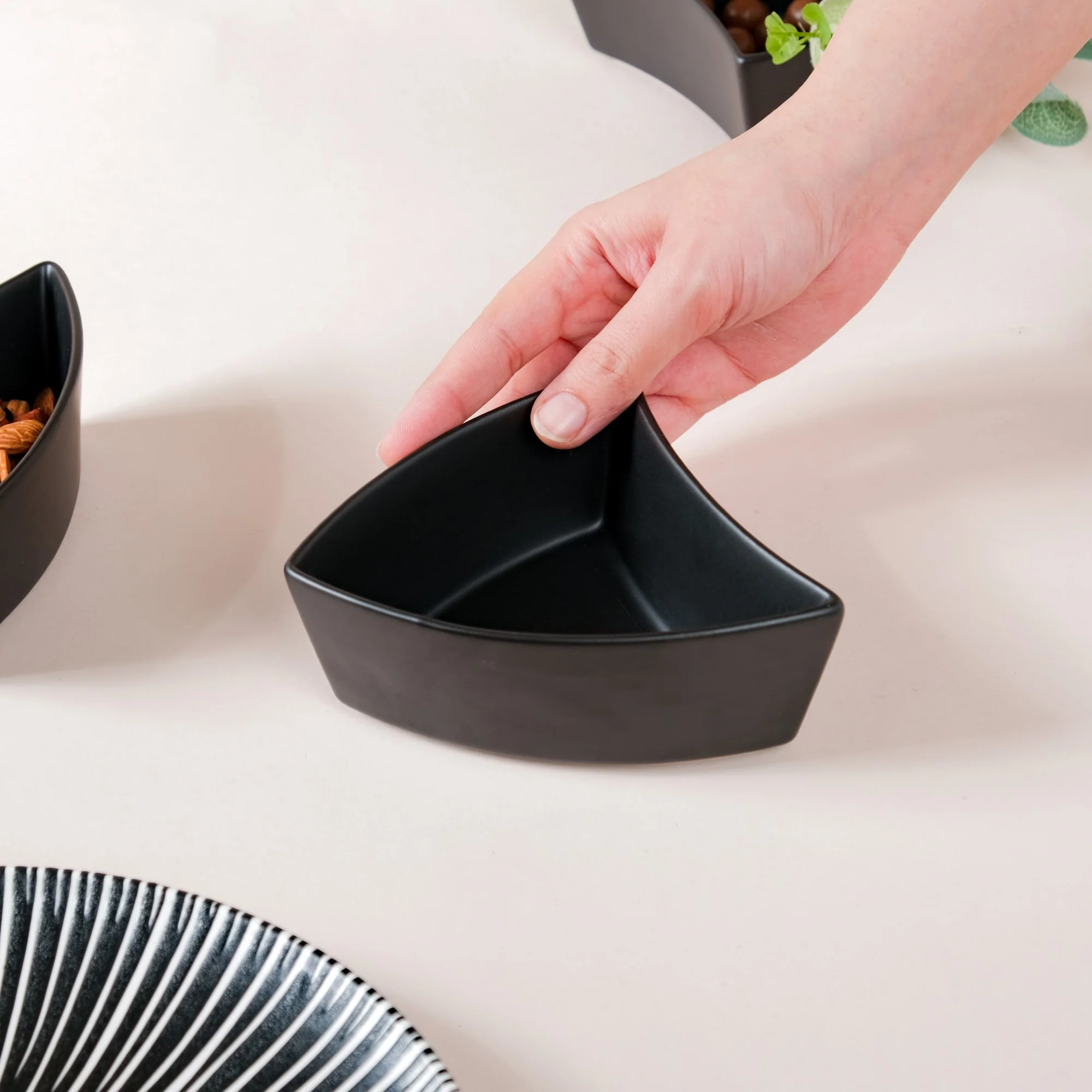 Dry Fruit Bowl Black Set Of 5 200 ml - Image 9