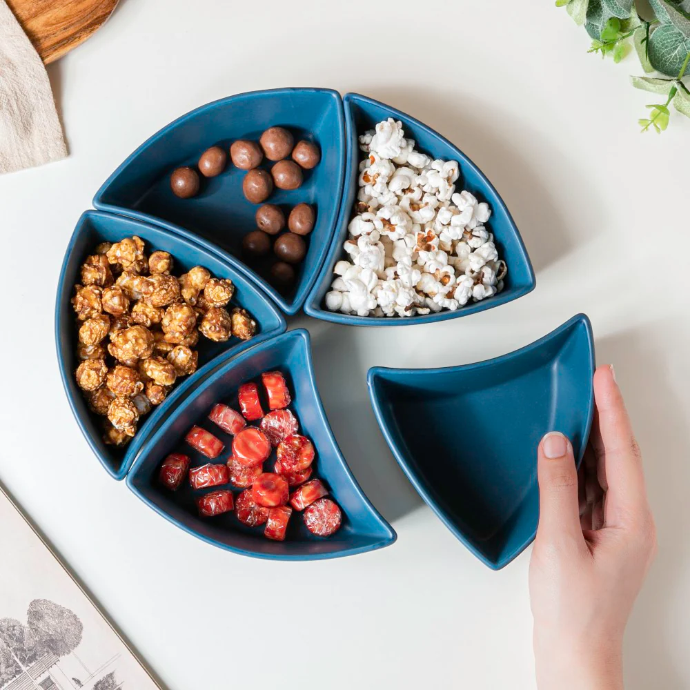 Dry Fruit Bowl Blue Set Of 5 200 ml - Image 2