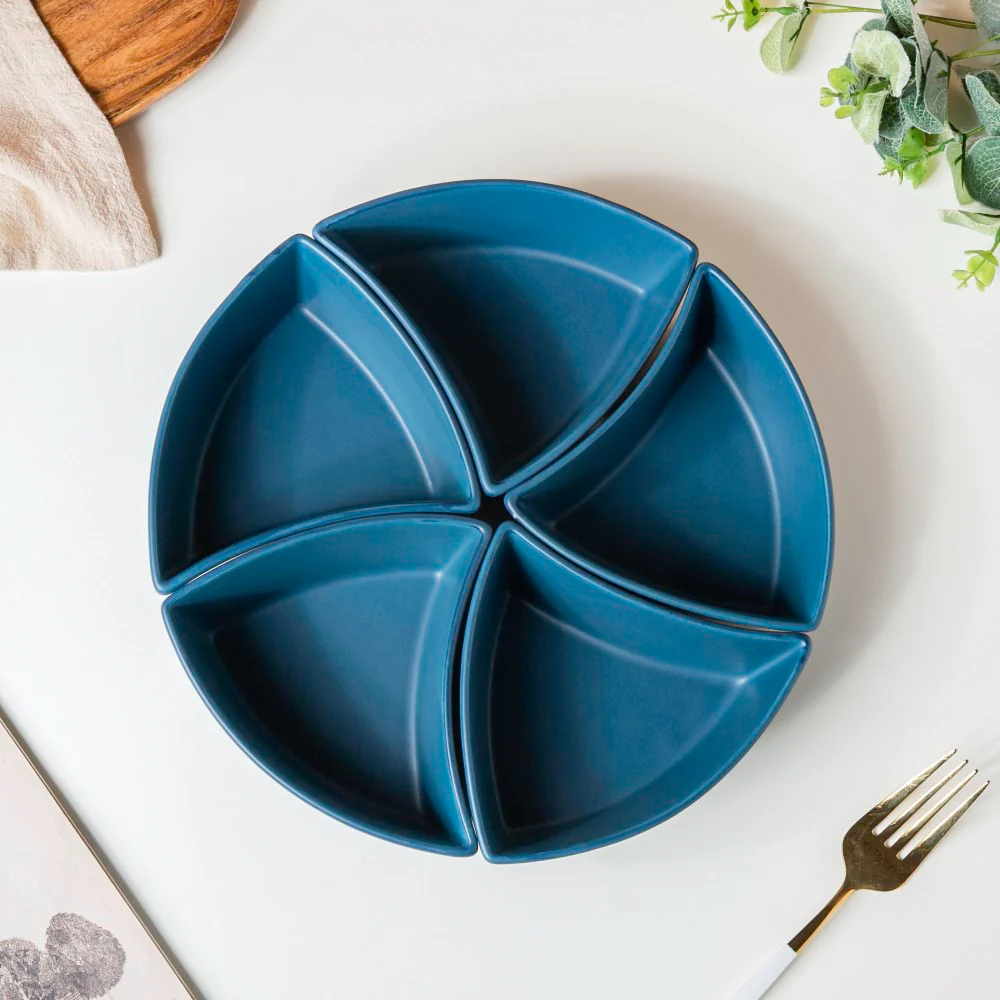 Dry Fruit Bowl Blue Set Of 5 200 ml - Image 4