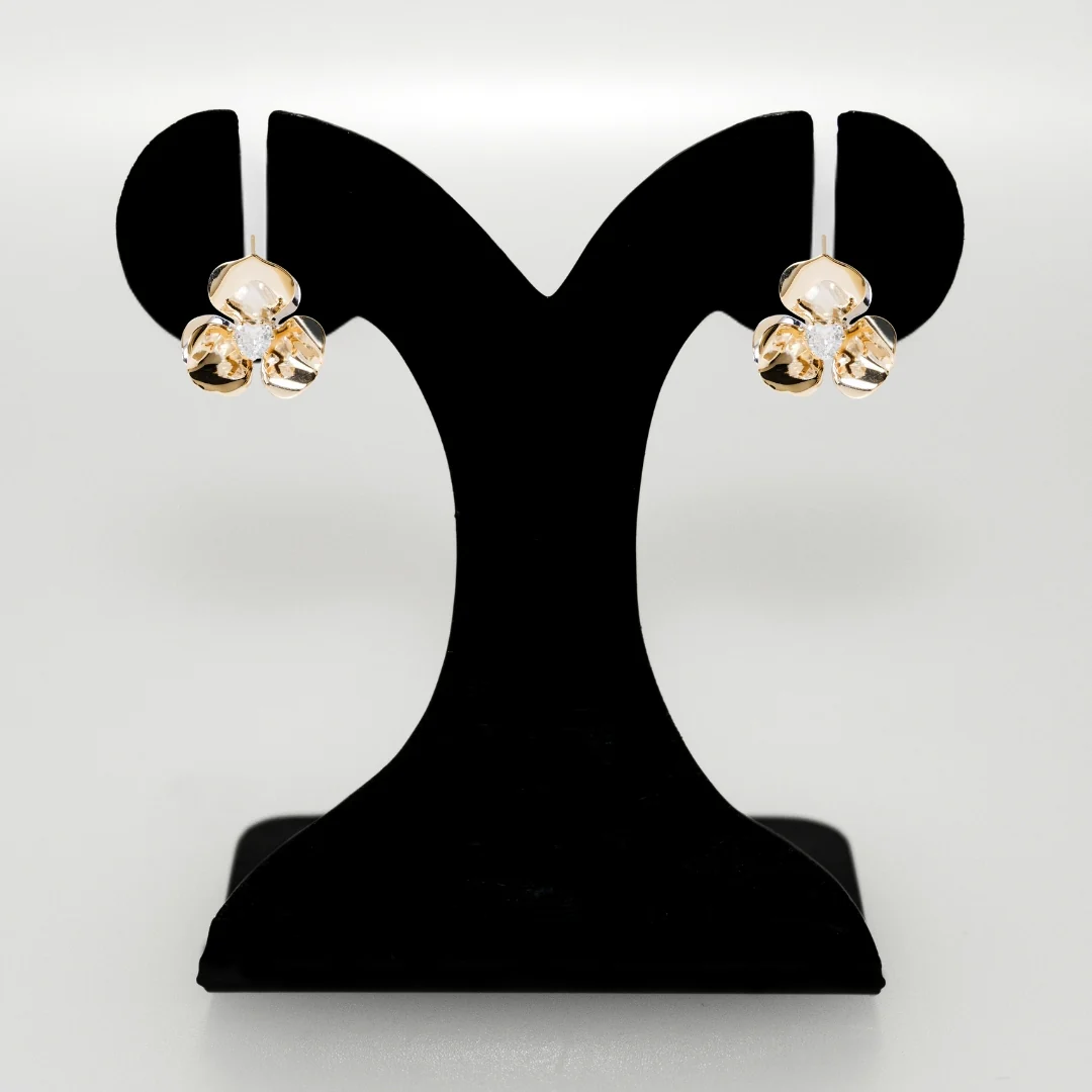 Dual Bloom Stud Earrings - Image 6