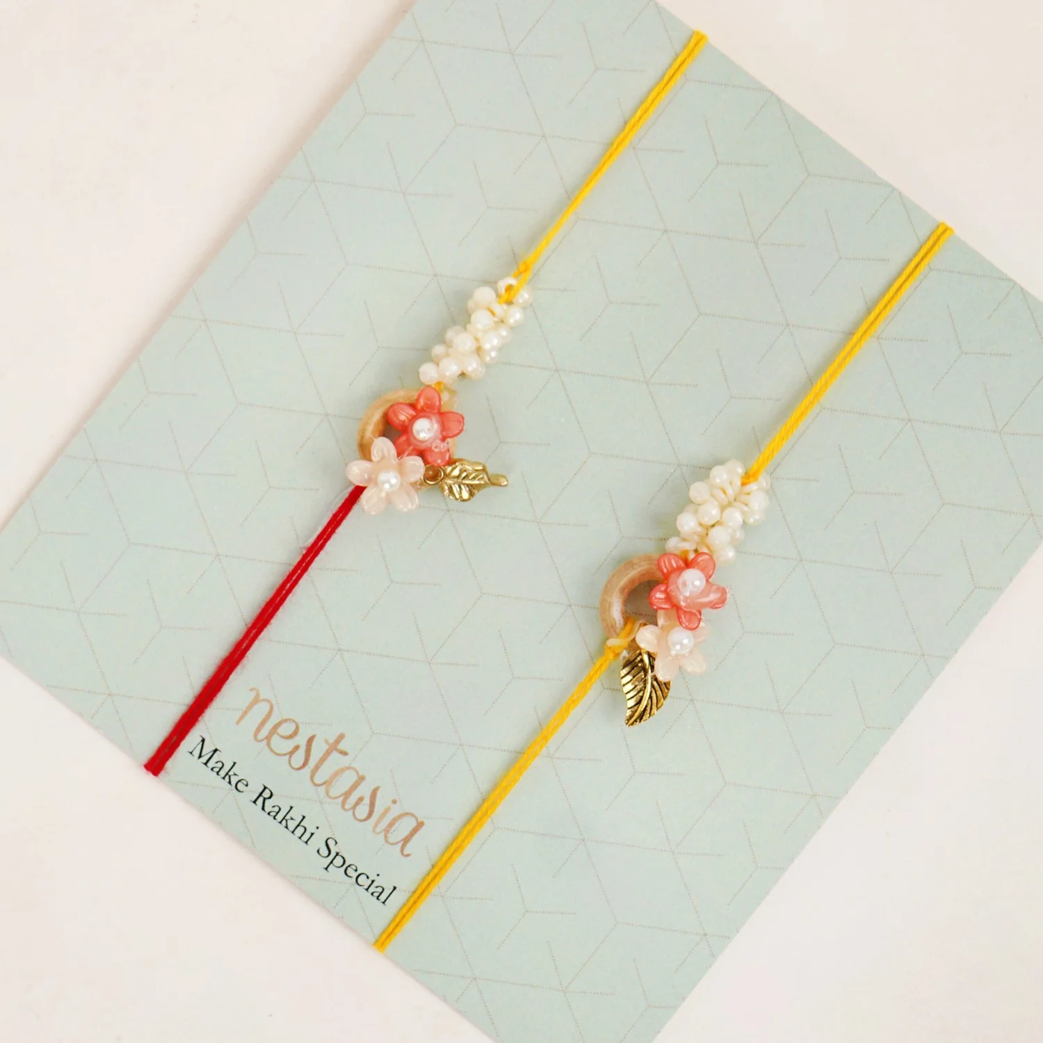 Dual Flower Rakhi Gift Set - Image 6